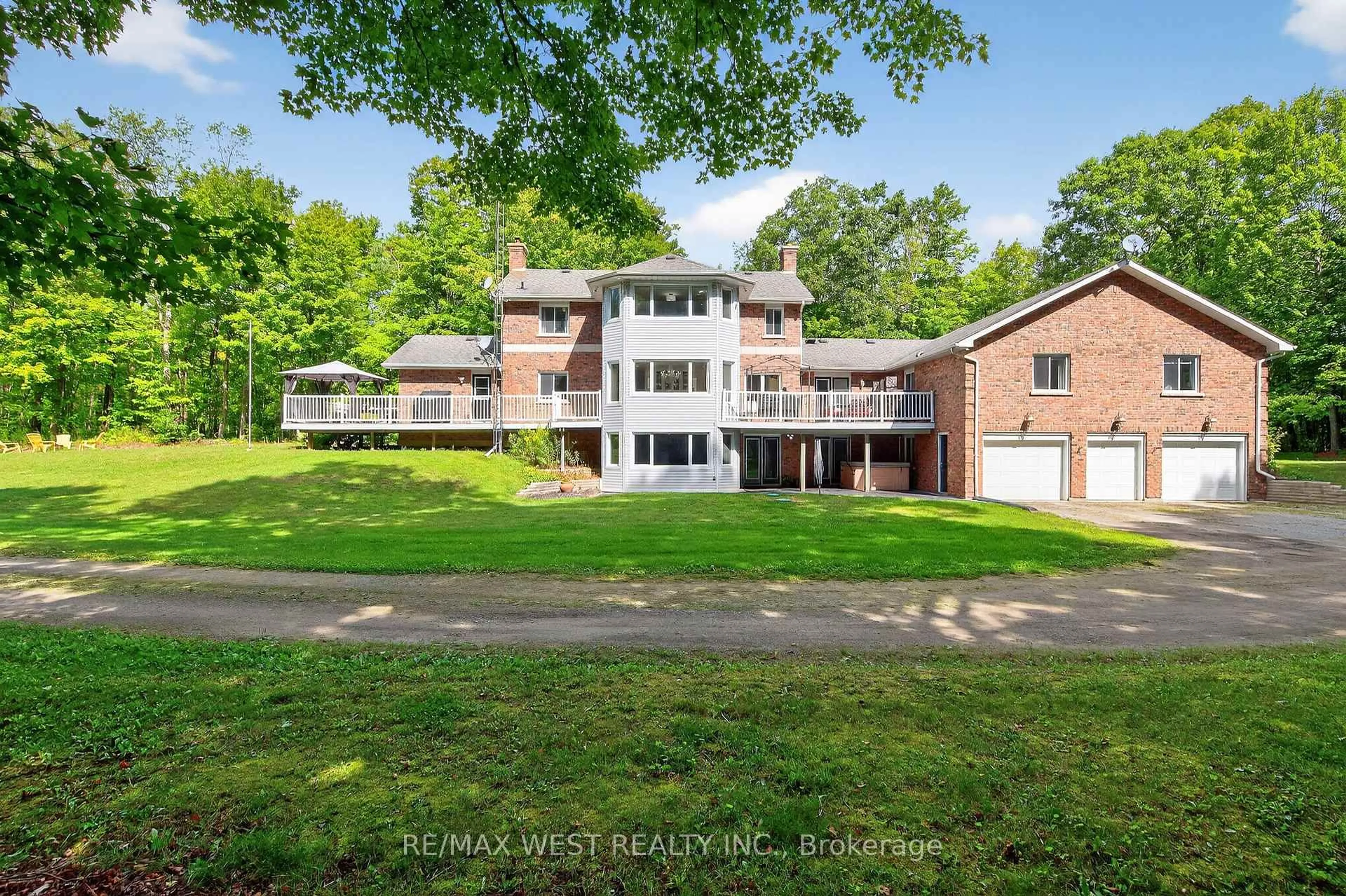 A pic from outside/outdoor area/front of a property/back of a property/a pic from drone, unknown for 398 Sandy Hook Rd, Kawartha Lakes Ontario L0A 1K0