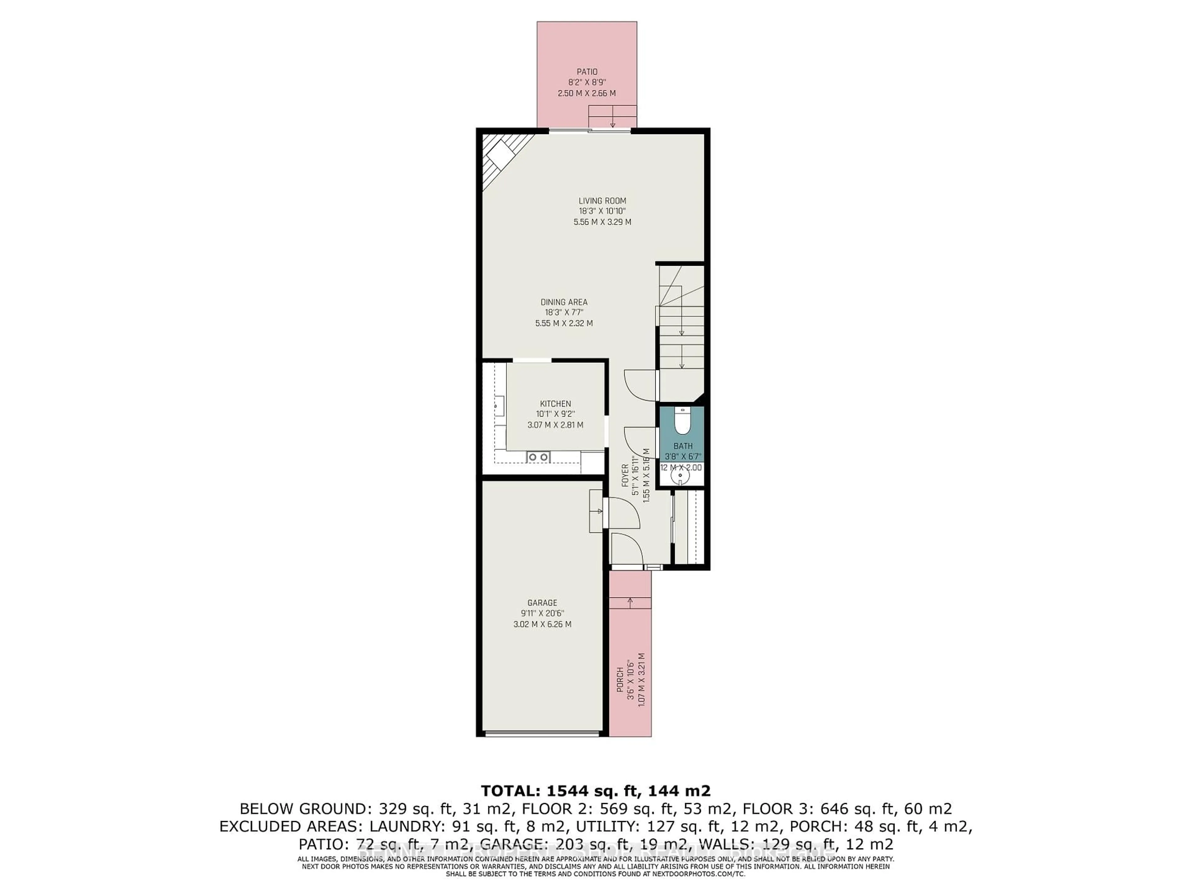 Floor plan for 43 Clarkson Cres, Ottawa Ontario K2L 3C9