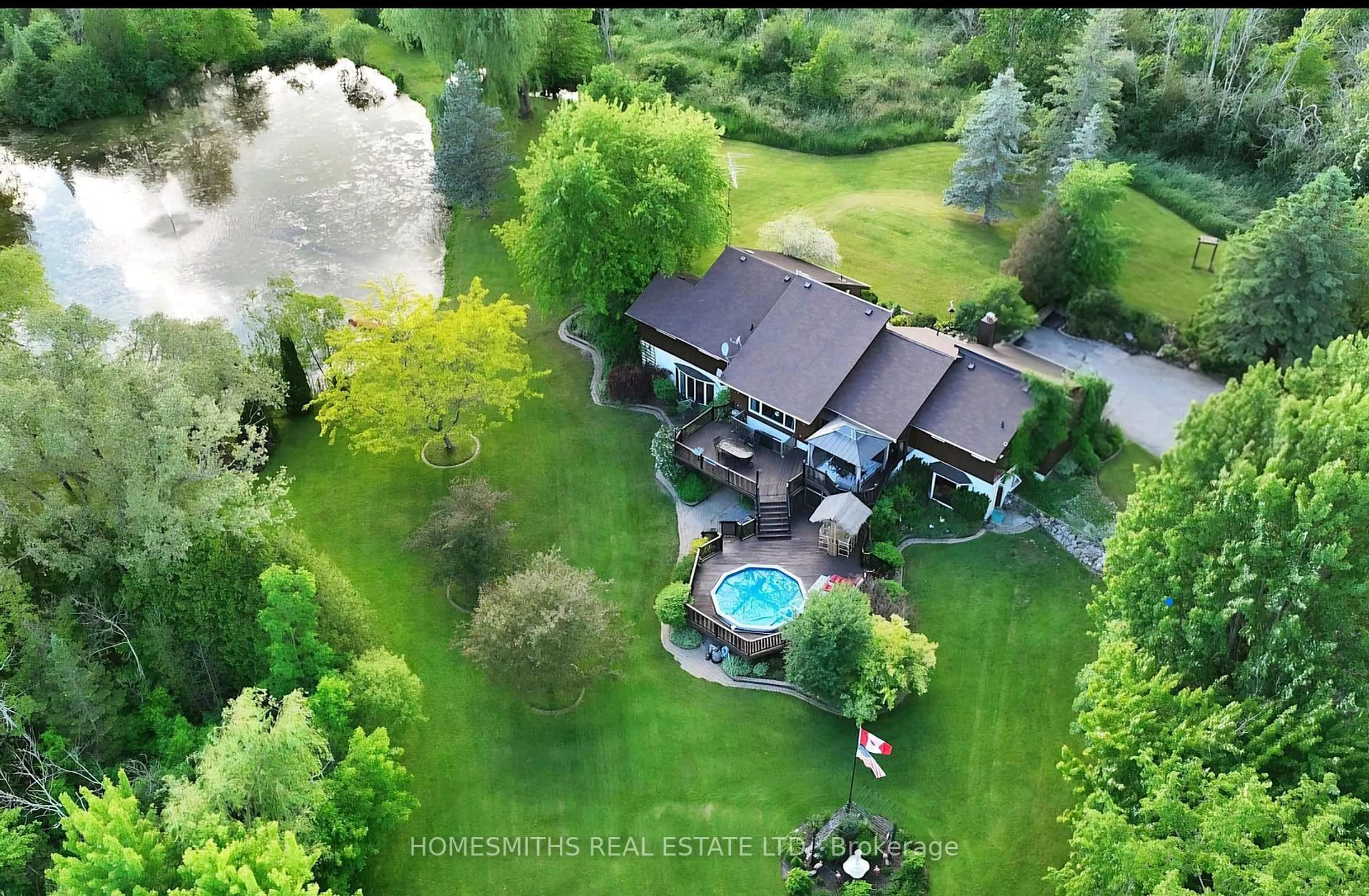 A pic from outside/outdoor area/front of a property/back of a property/a pic from drone, unknown for 4188 County 65 Rd, Port Hope Ontario L1A 3V5