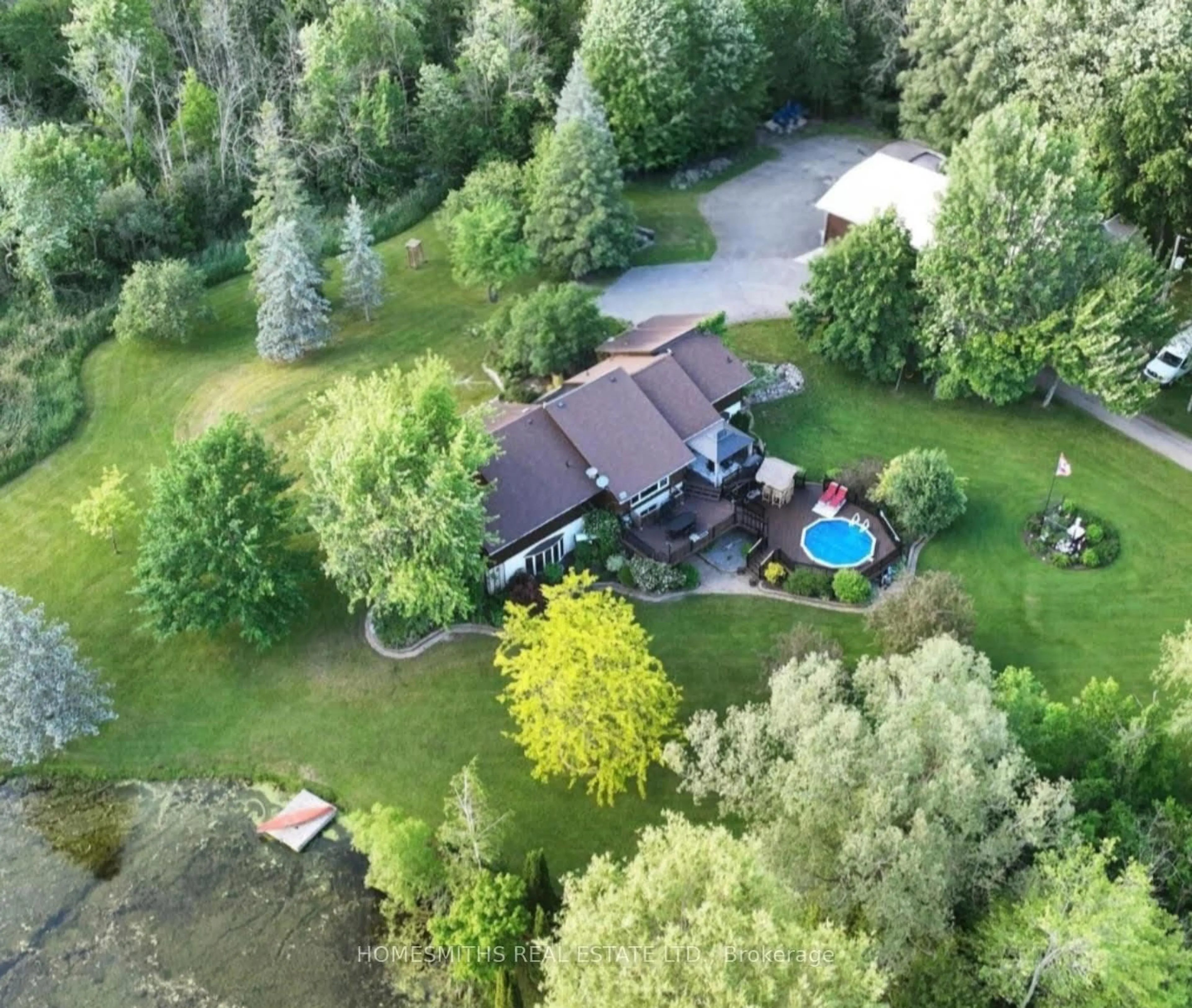 A pic from outside/outdoor area/front of a property/back of a property/a pic from drone, water/lake/river/ocean view for 4188 County 65 Rd, Port Hope Ontario L1A 3V5