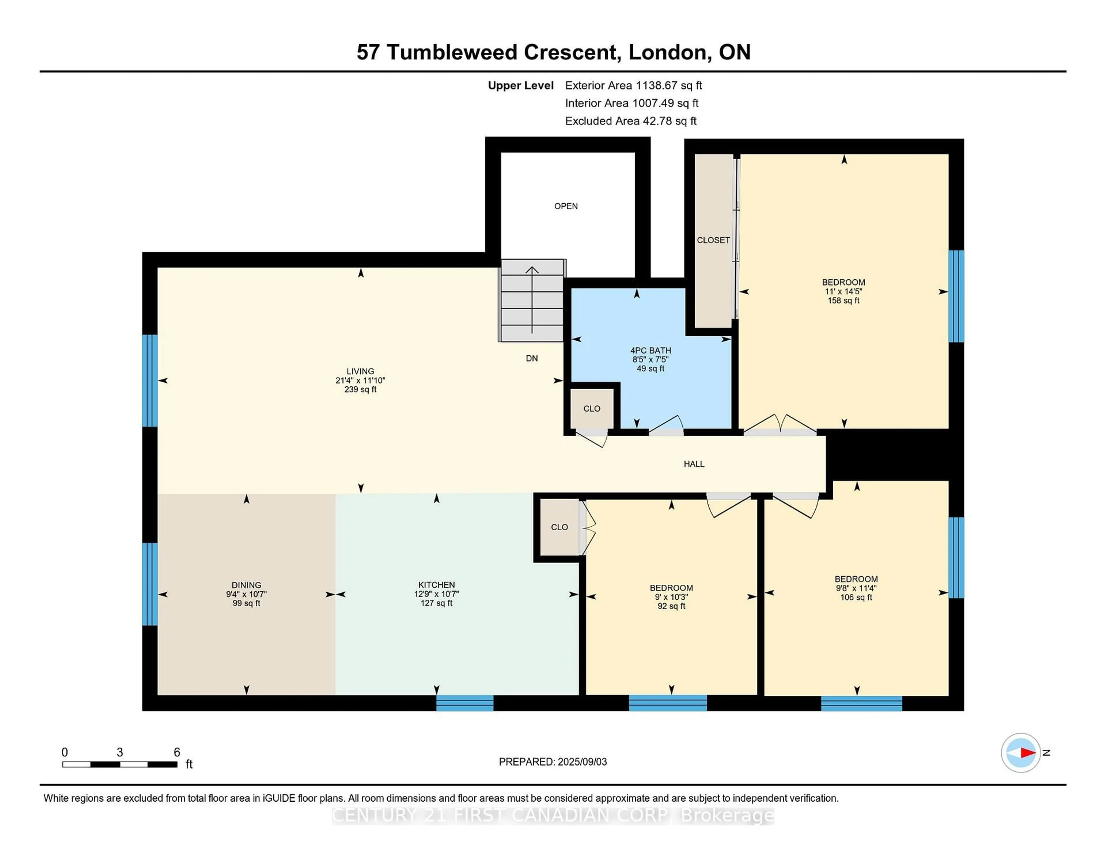 Floor plan for 57 Tumbleweed Cres, London South Ontario N6E 2N6