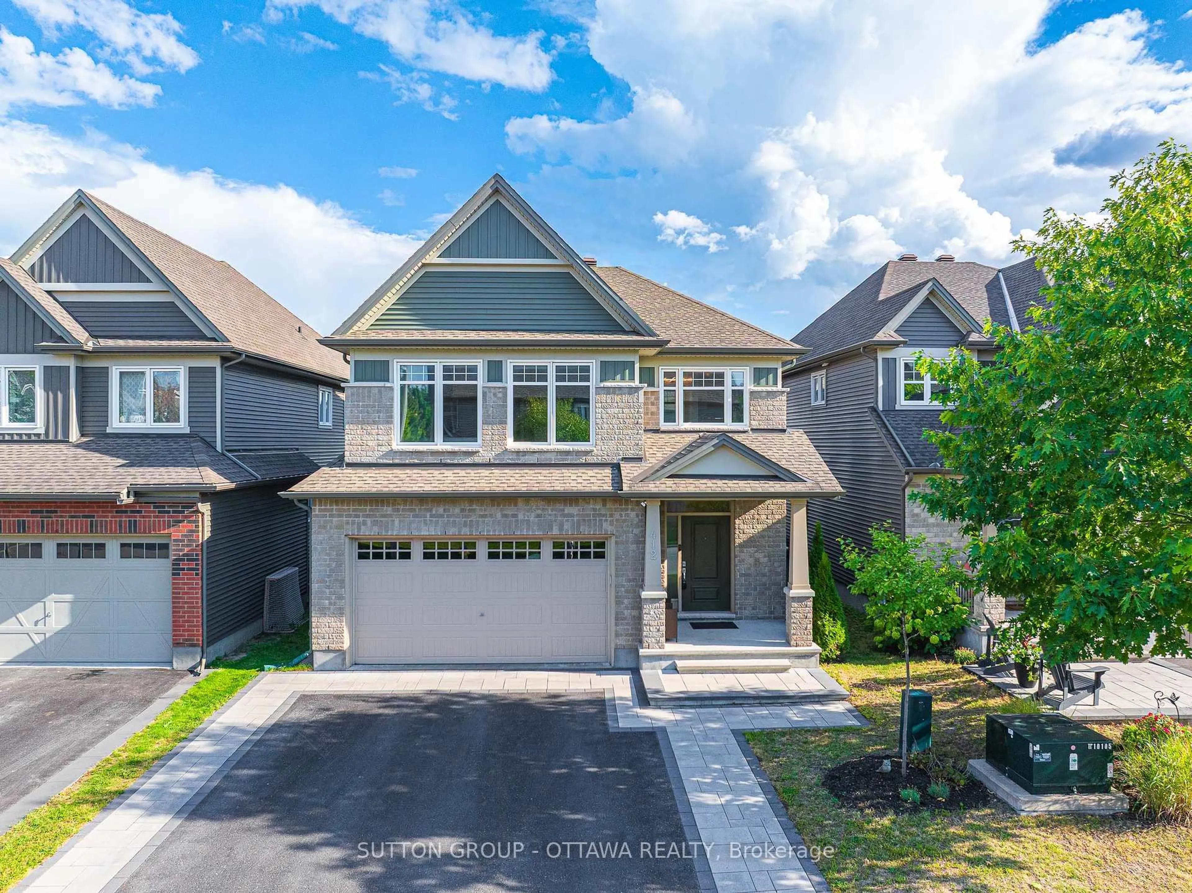 A pic from outside/outdoor area/front of a property/back of a property/a pic from drone, street for 412 Odessa Way, Ottawa Ontario K2J 5X7