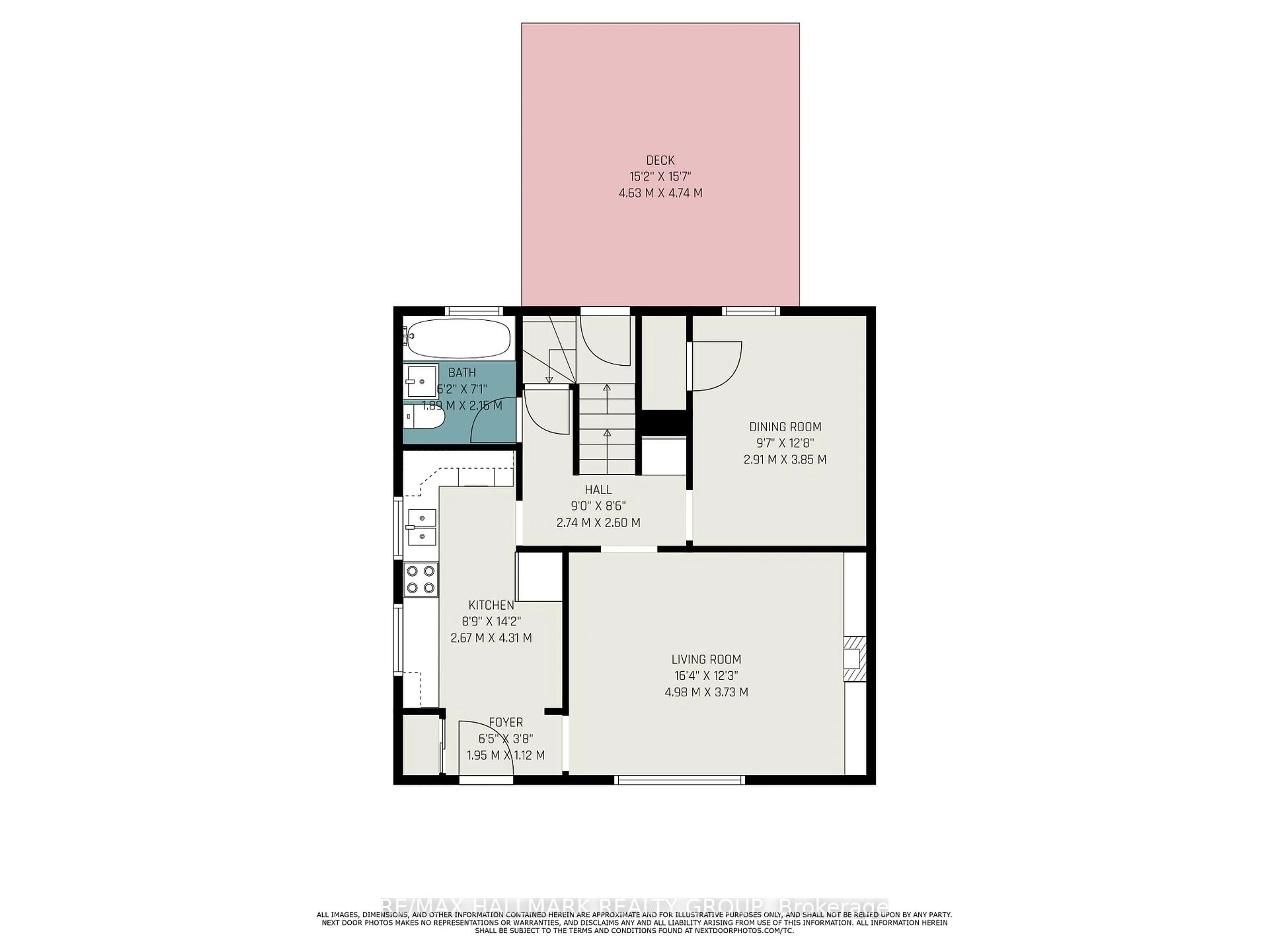 Floor plan for 98 Dagmar Ave, Ottawa Ontario K1L 5T4