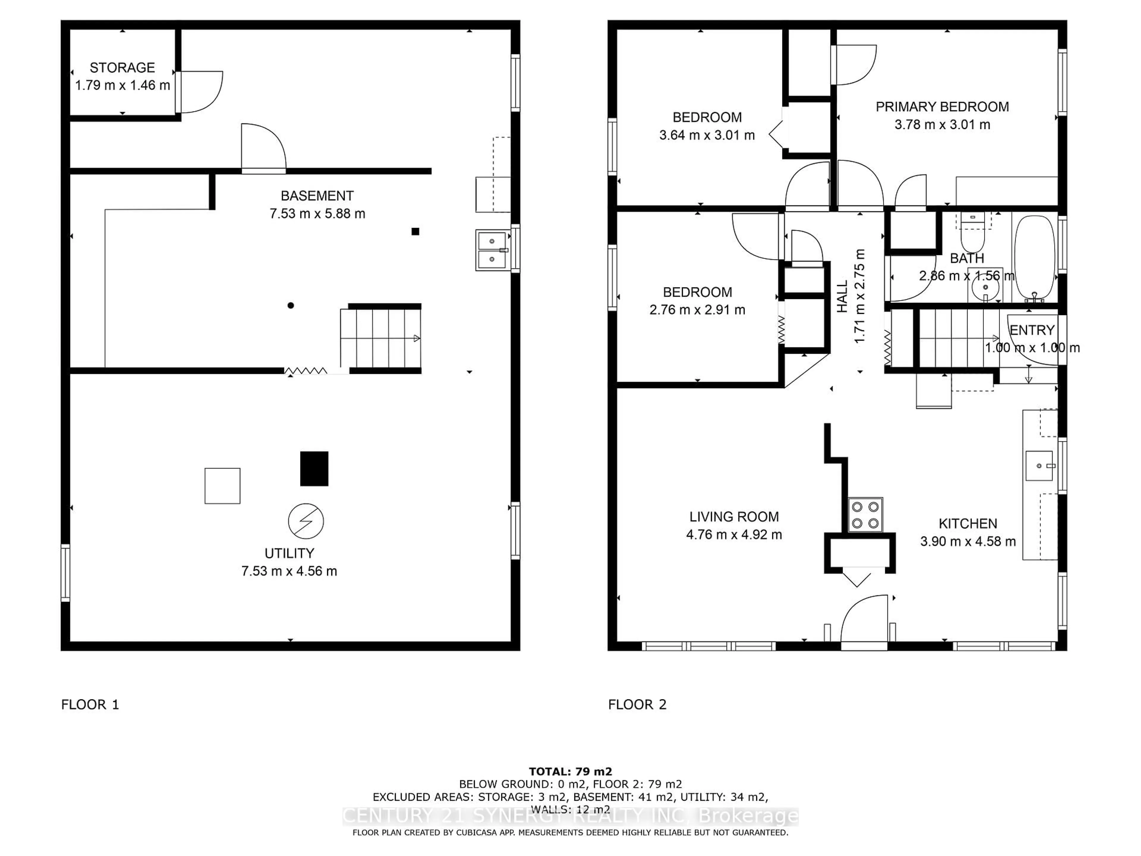 Floor plan for 47 Queen St, Renfrew Ontario K7V 2A7