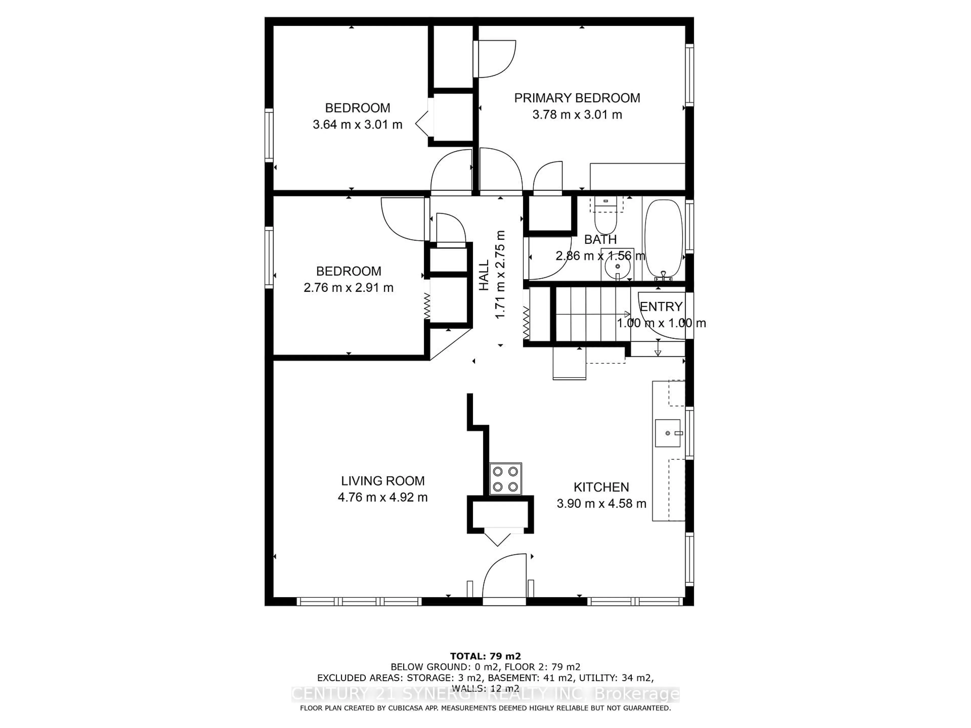 Floor plan for 47 Queen St, Renfrew Ontario K7V 2A7