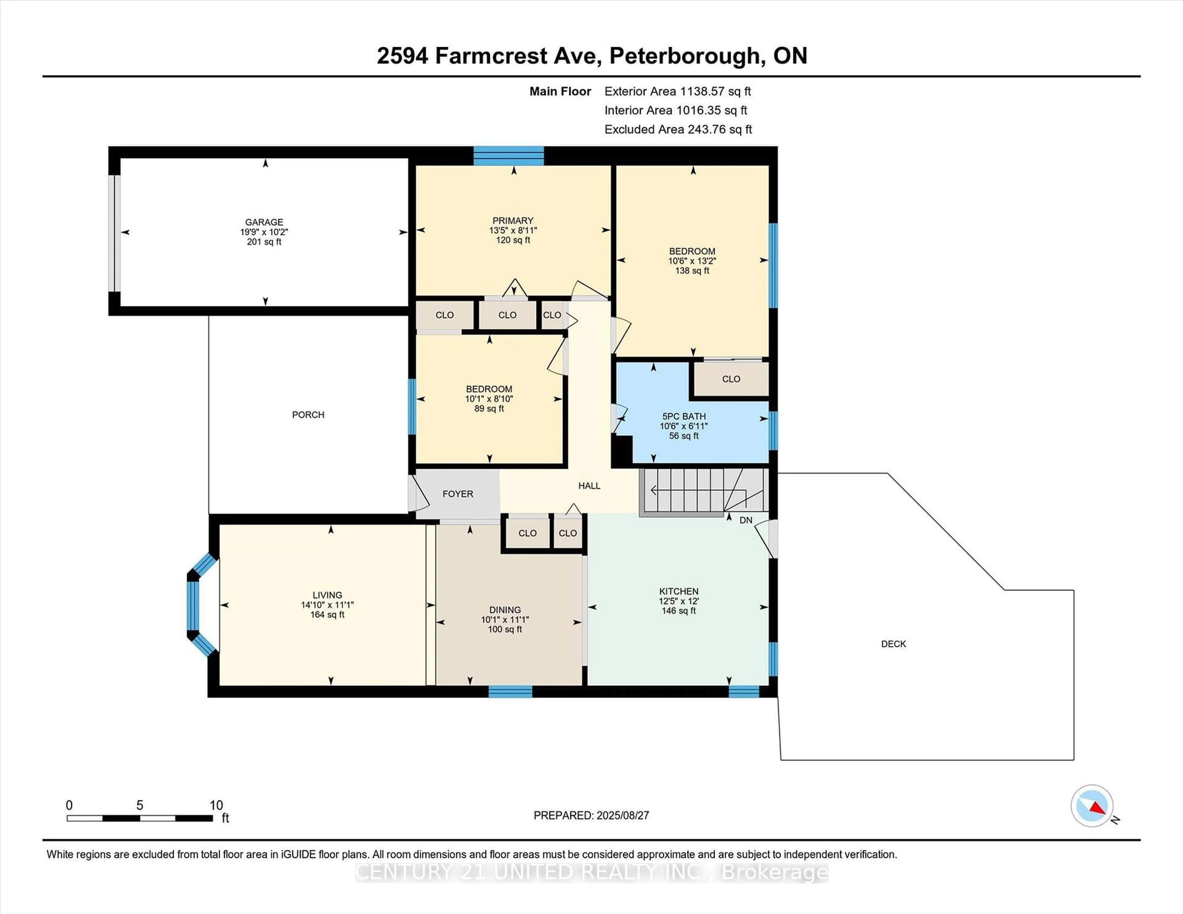 Floor plan for 2594 Farmcrest Ave, Peterborough Ontario K9L 1H7