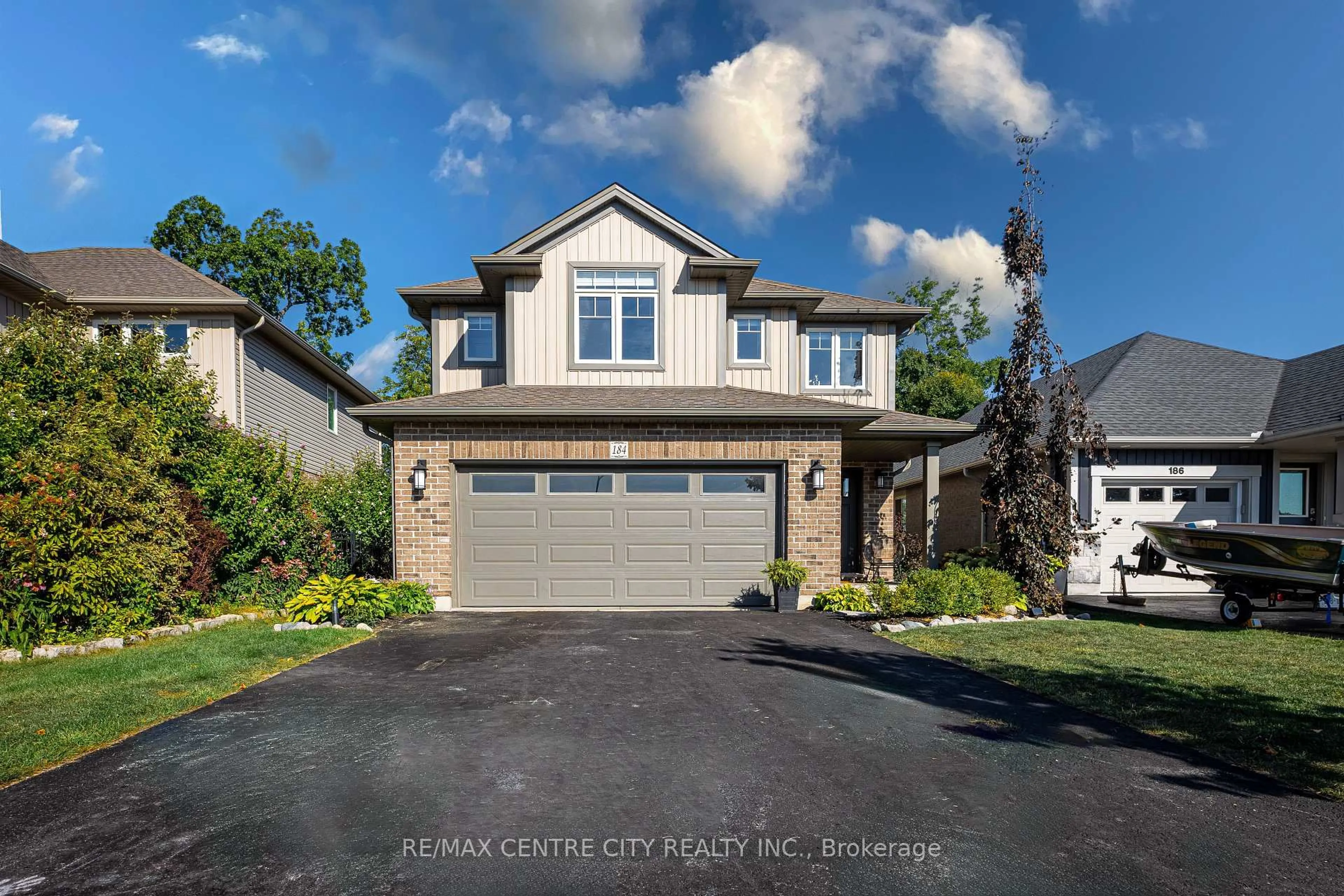 Home with brick exterior material, street for 184 Emery St, Central Elgin Ontario N5L 1H5