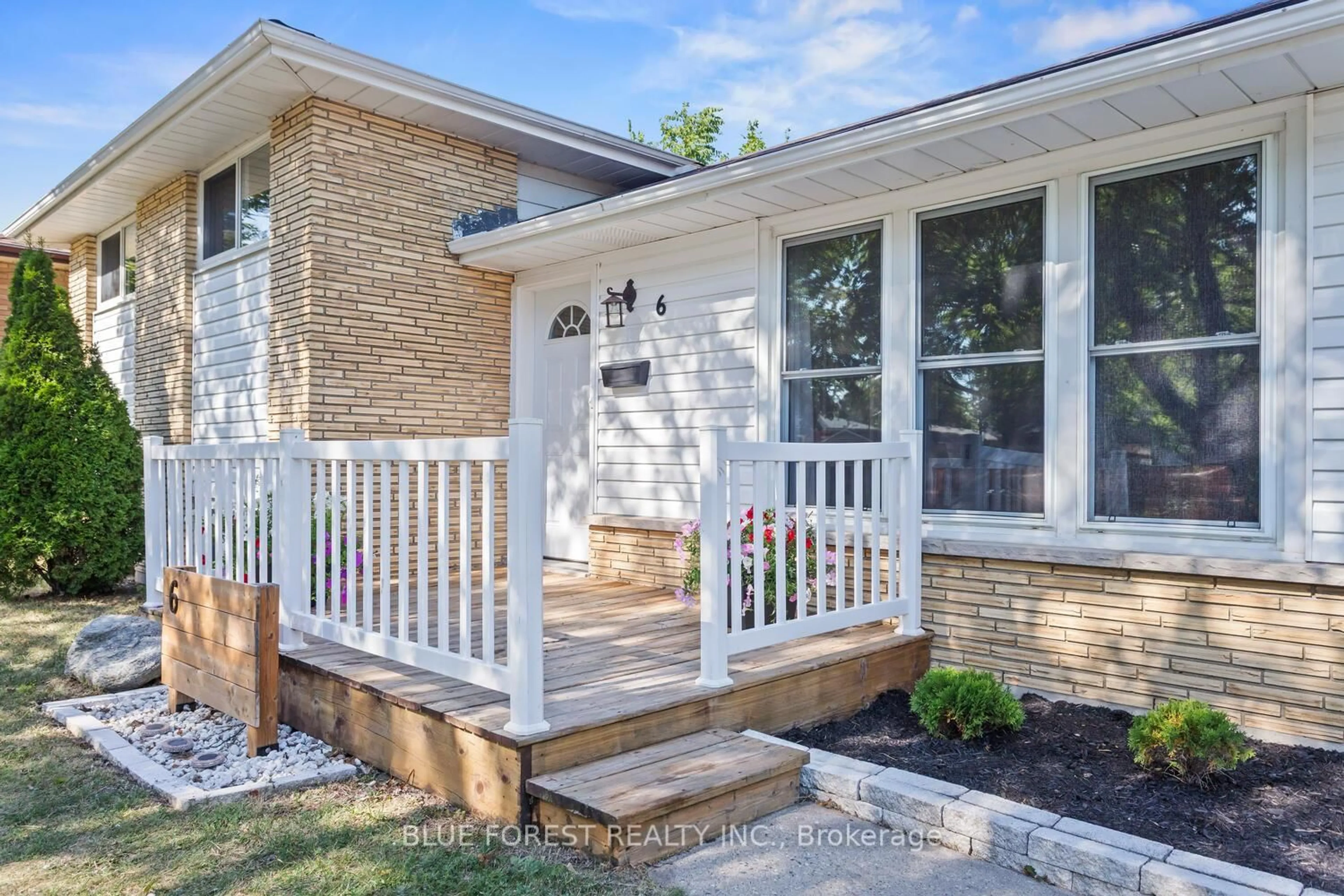 Home with vinyl exterior material, street for 6 Almond Rd, London South Ontario N5Z 4C2