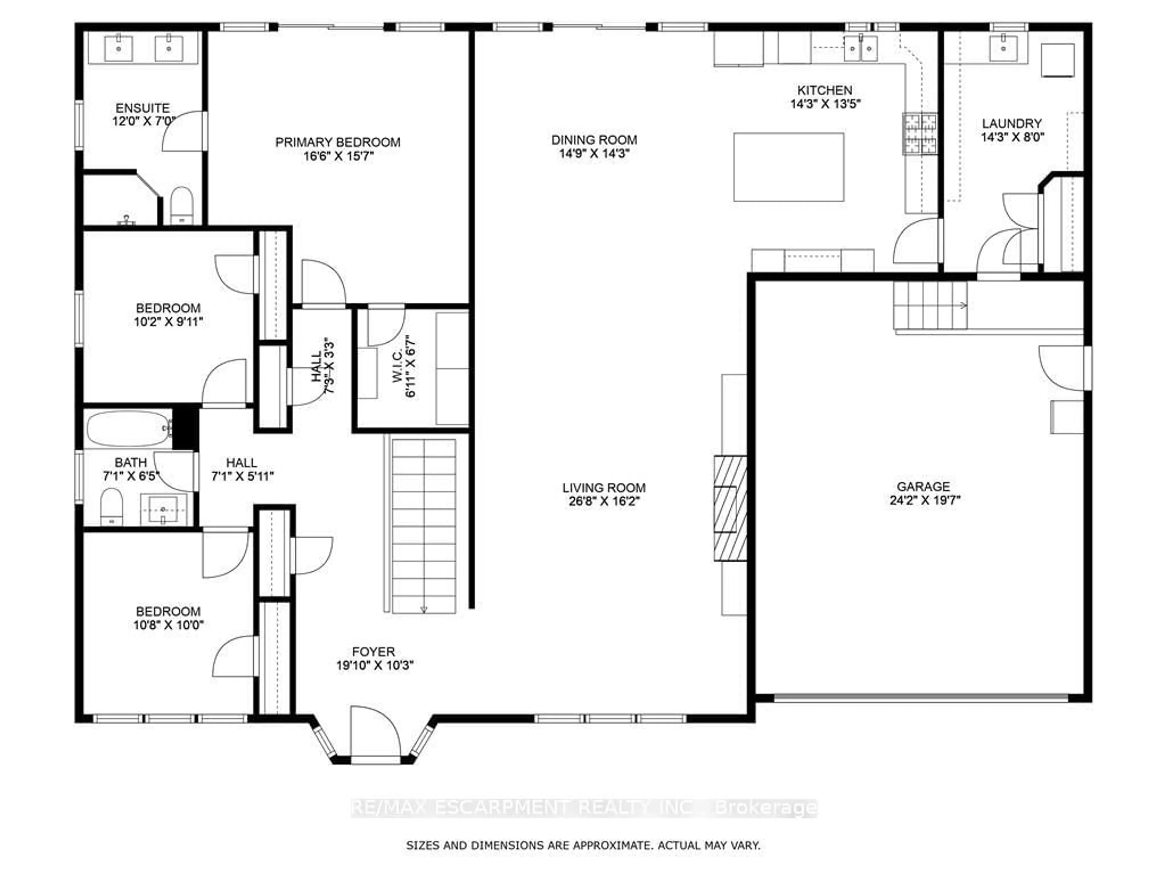 Floor plan for 14 Sullivan's Lane, Hamilton Ontario L9H 5N7