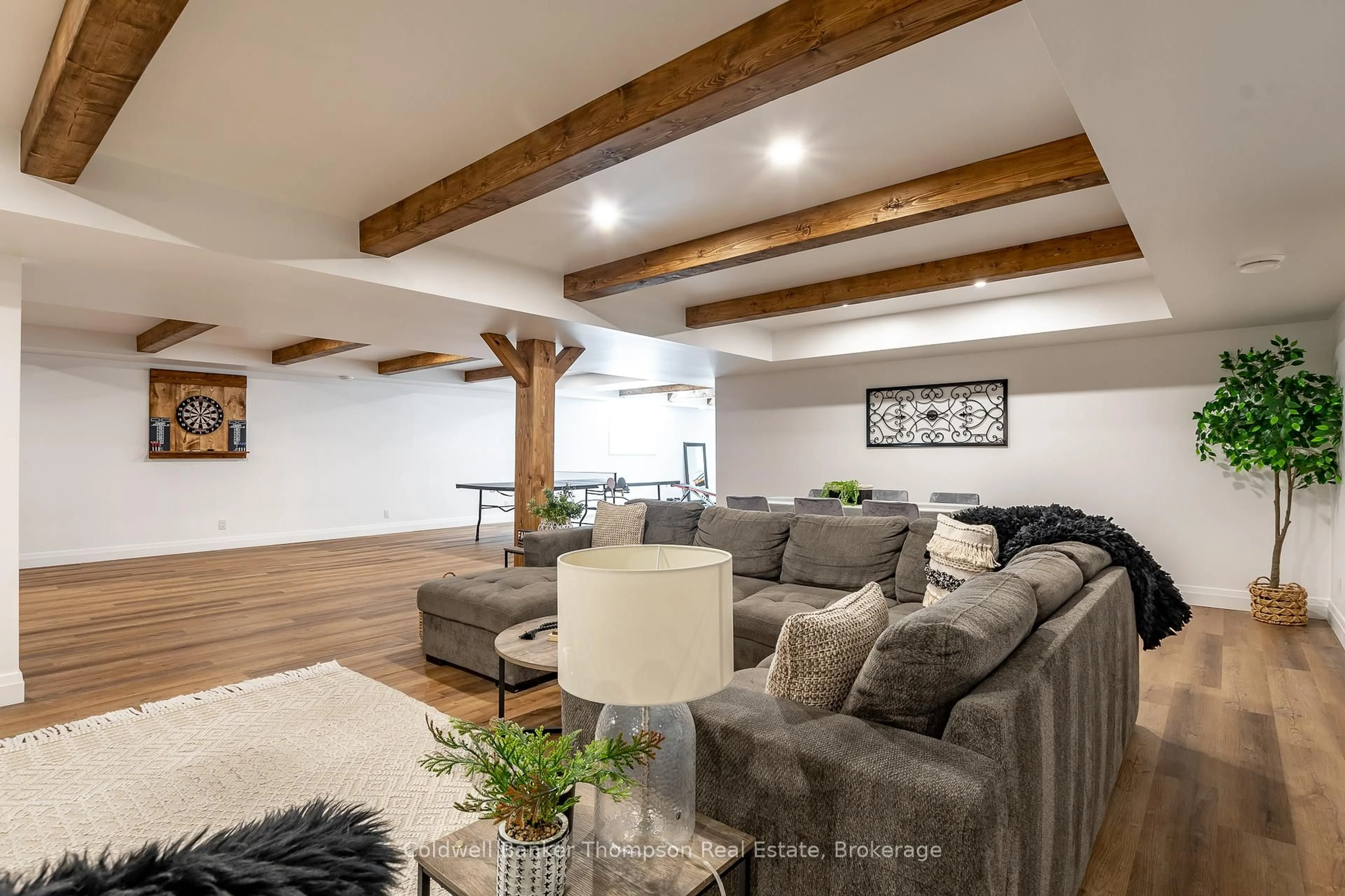 Living room with furniture, wood/laminate floor for 187 Bay Lake Rd, Perry Ontario P0A 1J0