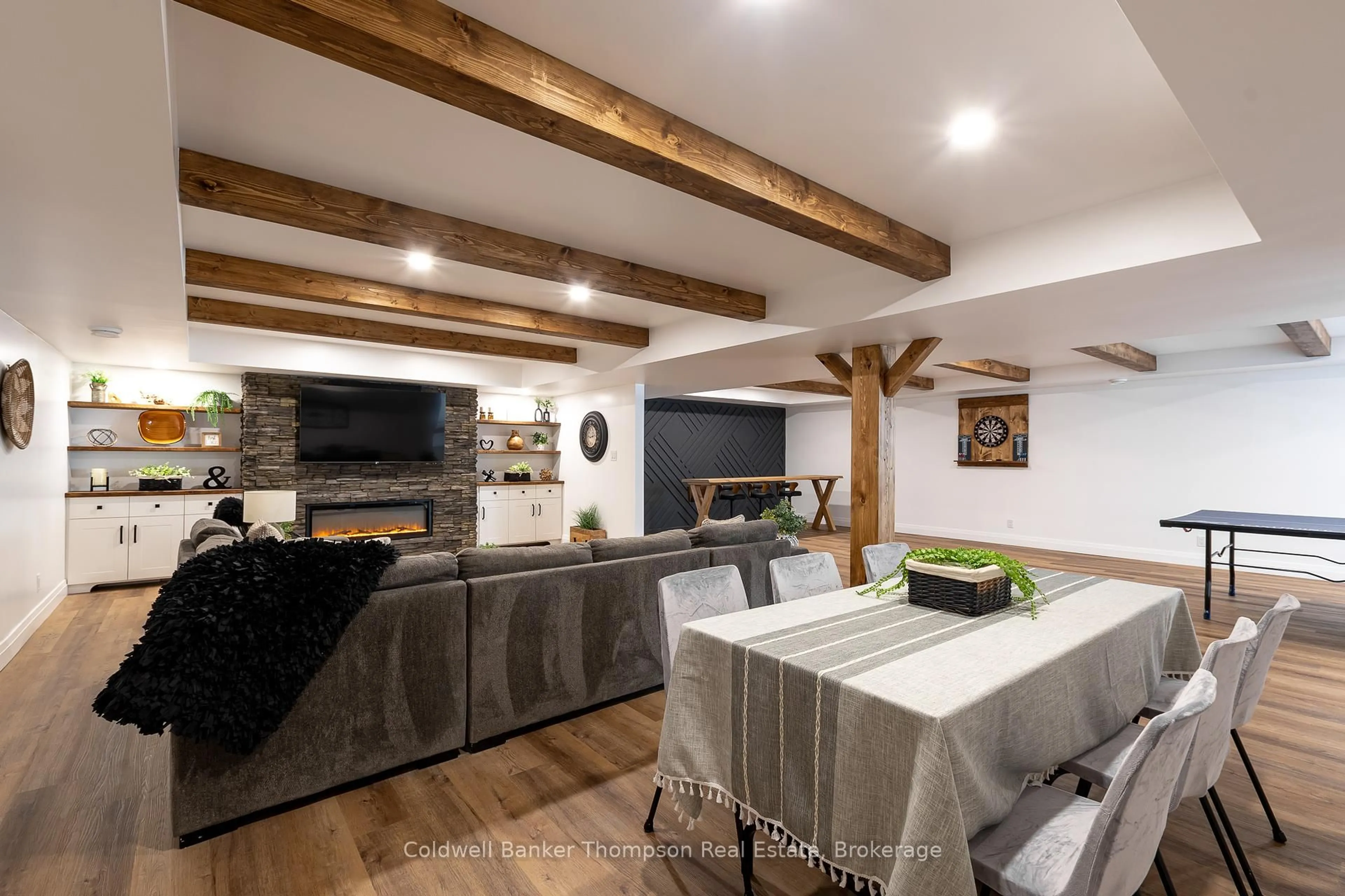 Open concept kitchen, wood/laminate floor for 187 Bay Lake Rd, Perry Ontario P0A 1J0
