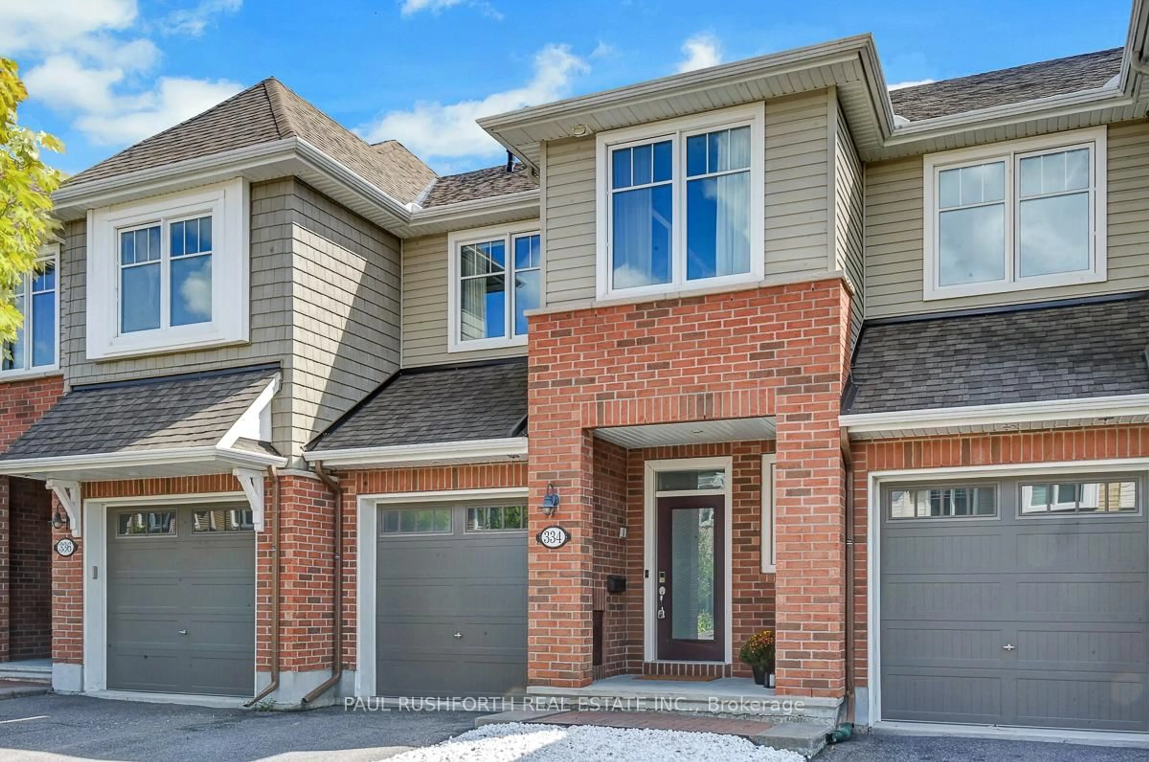 Home with brick exterior material, street for 334 Wood Acres Grve, Ottawa Ontario K1T 0M6