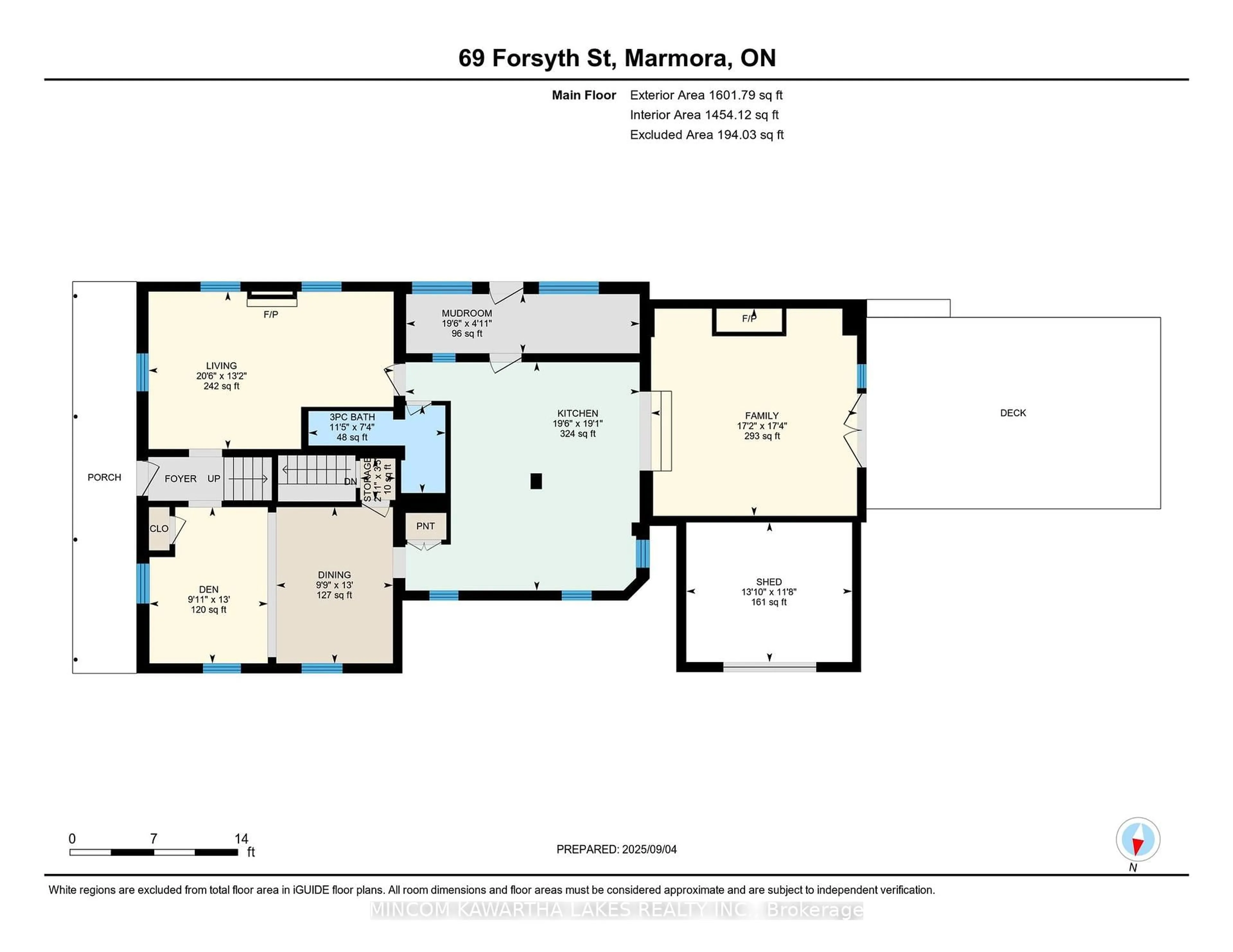 Floor plan for 69 Forsyth St, Limoges Ontario K0K 2M0