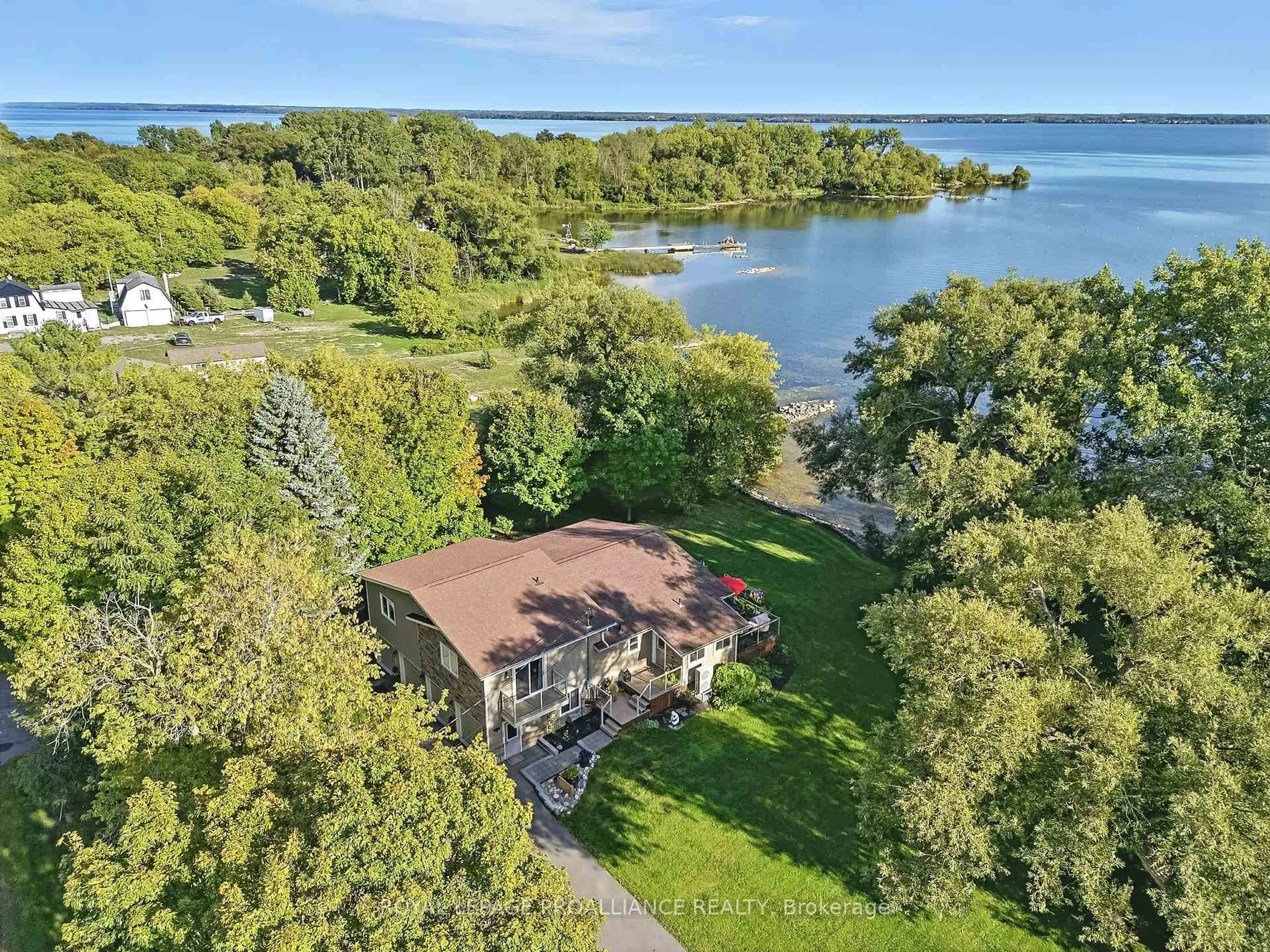 A pic from outside/outdoor area/front of a property/back of a property/a pic from drone, water/lake/river/ocean view for 97 Manley Dr, Belleville Ontario K8N 4Z4