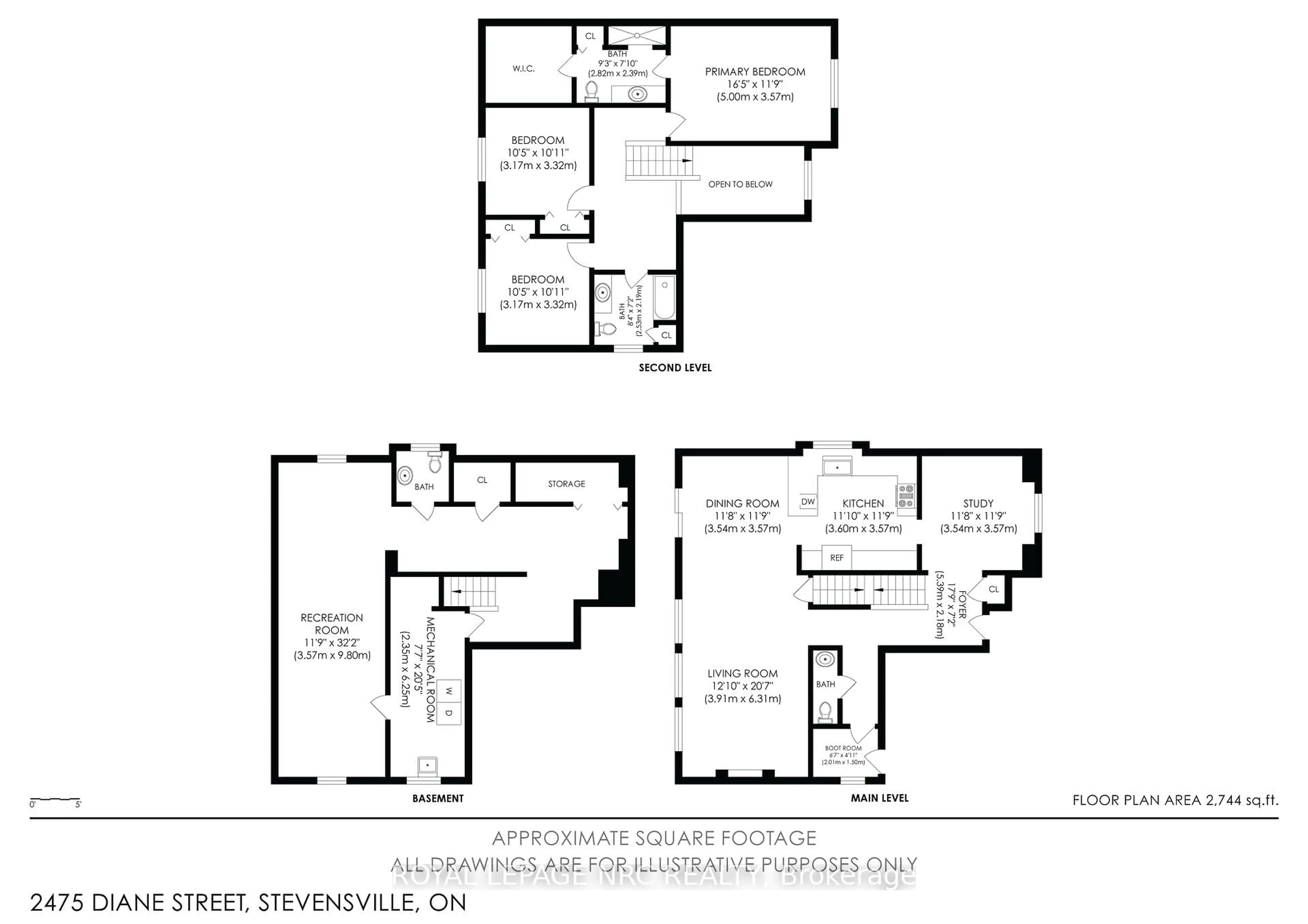 Floor plan for 2475 Diane St, Fort Erie Ontario L0S 1S0