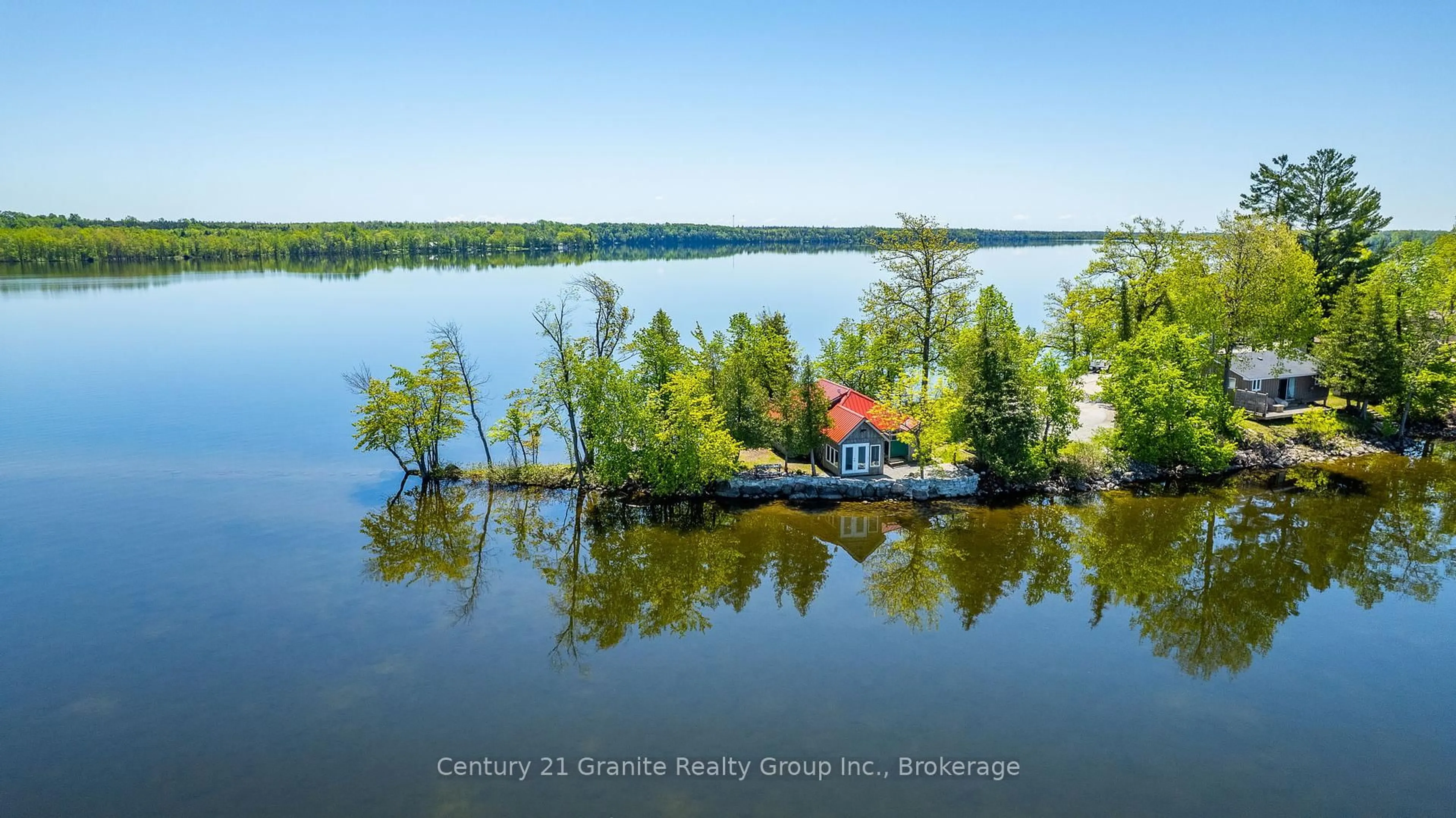 A pic from outside/outdoor area/front of a property/back of a property/a pic from drone, water/lake/river/ocean view for 359 Avery Point Rd, Kawartha Lakes Ontario L0K 1W0