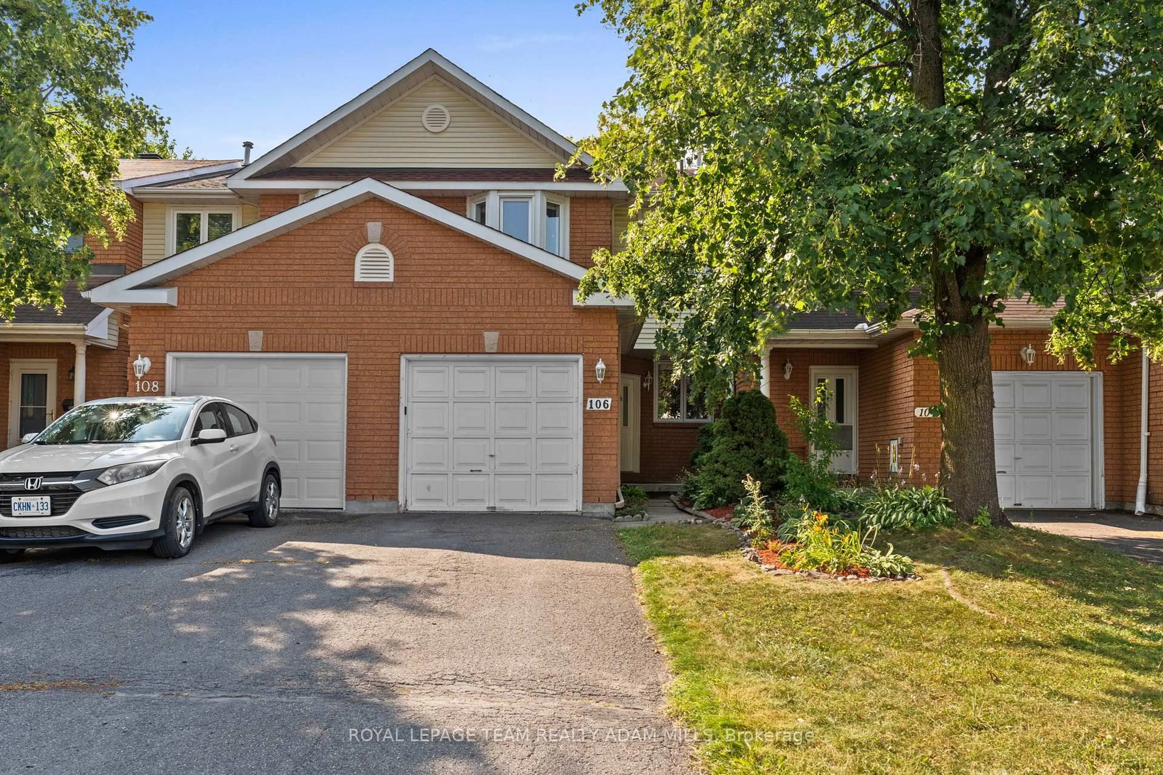Home with brick exterior material, street for 106 Woodpark Way, Ottawa Ontario K2J 4C5