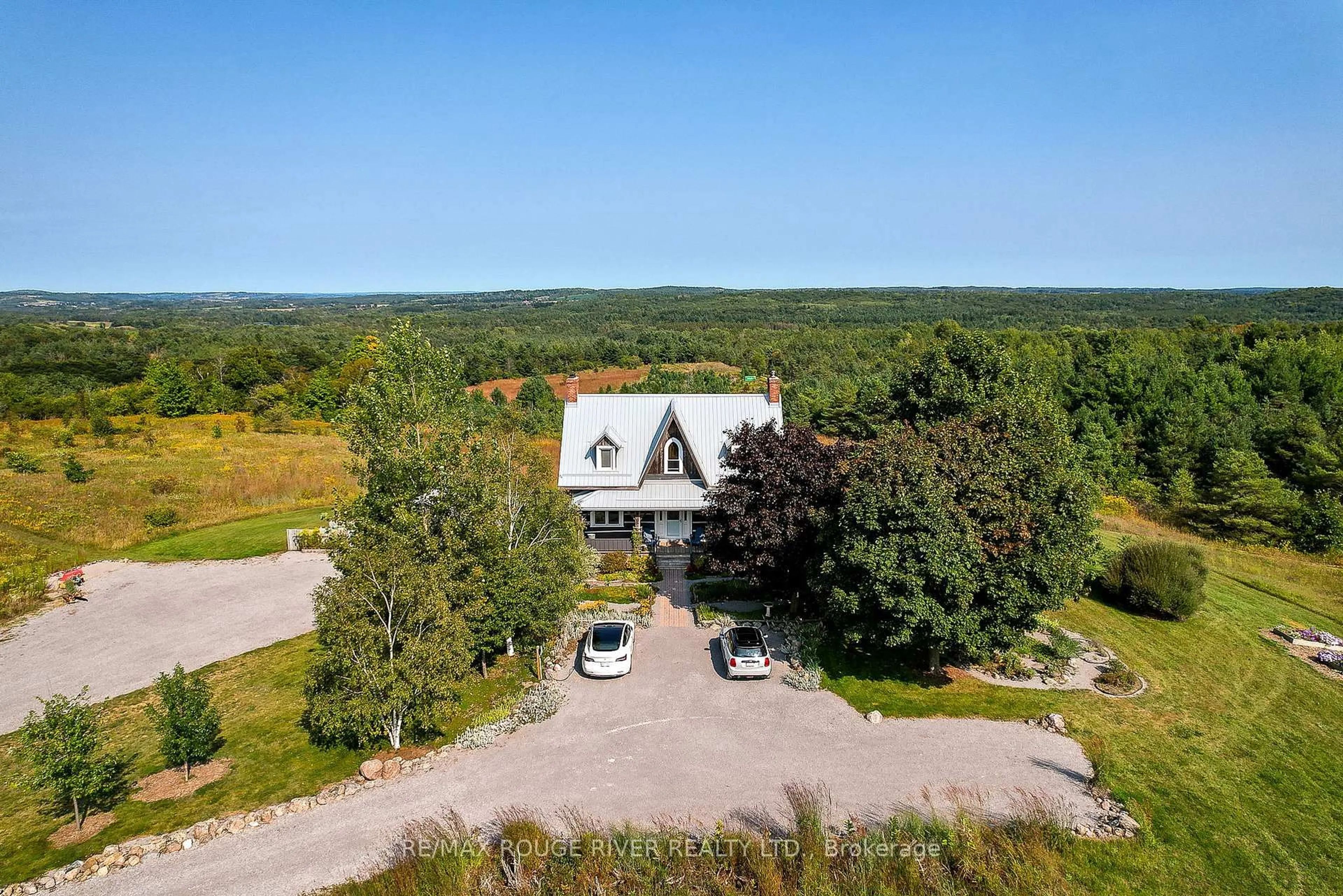 A pic from outside/outdoor area/front of a property/back of a property/a pic from drone, unknown for 851 Ballyduff Rd, Kawartha Lakes Ontario L0A 1K0