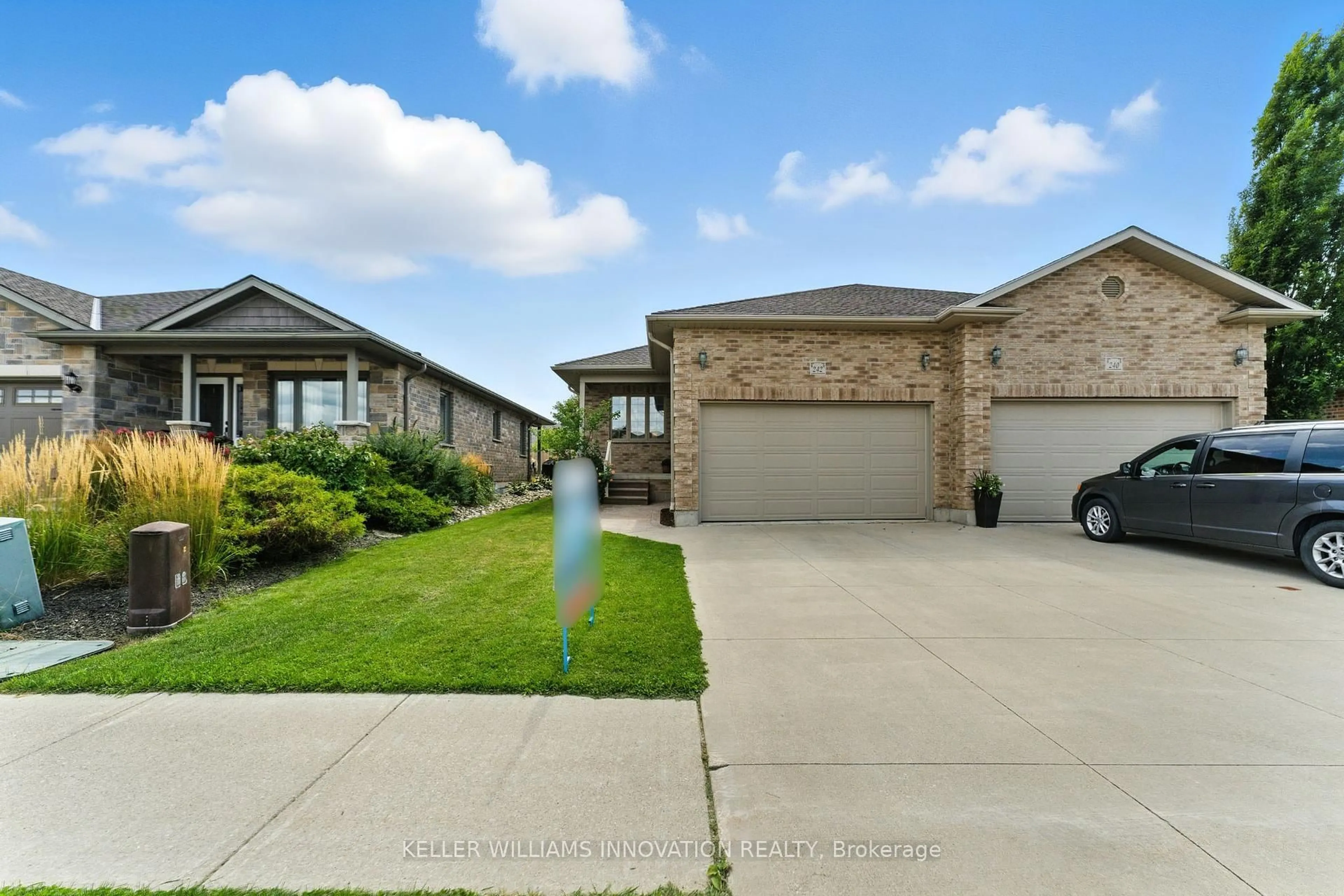 A pic from outside/outdoor area/front of a property/back of a property/a pic from drone, street for 242 Hutton St, North Perth Ontario N4W 0C1