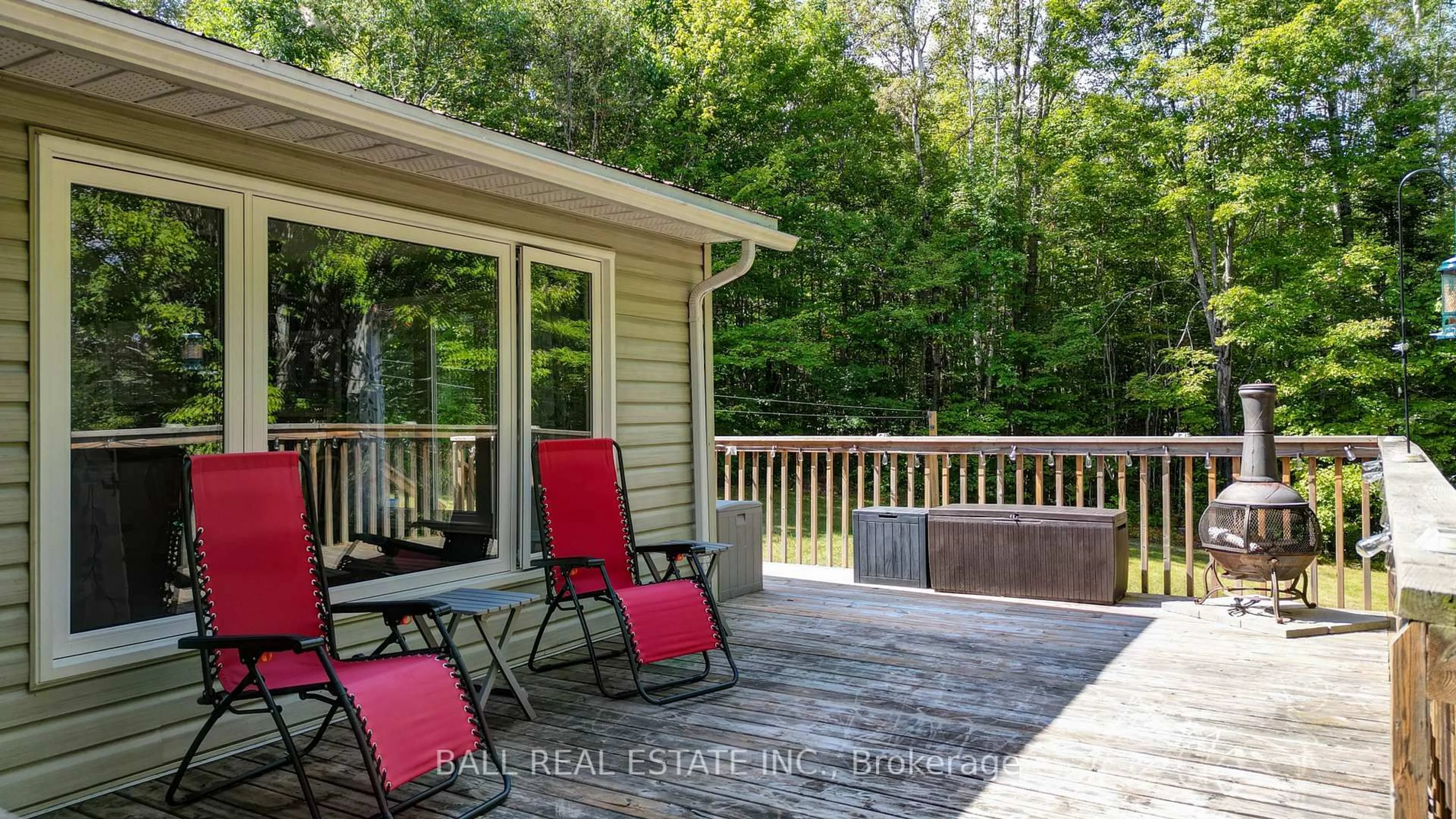 Patio, forest/trees view for 27322 Highway 28, Bancroft Ontario K0L 1C0
