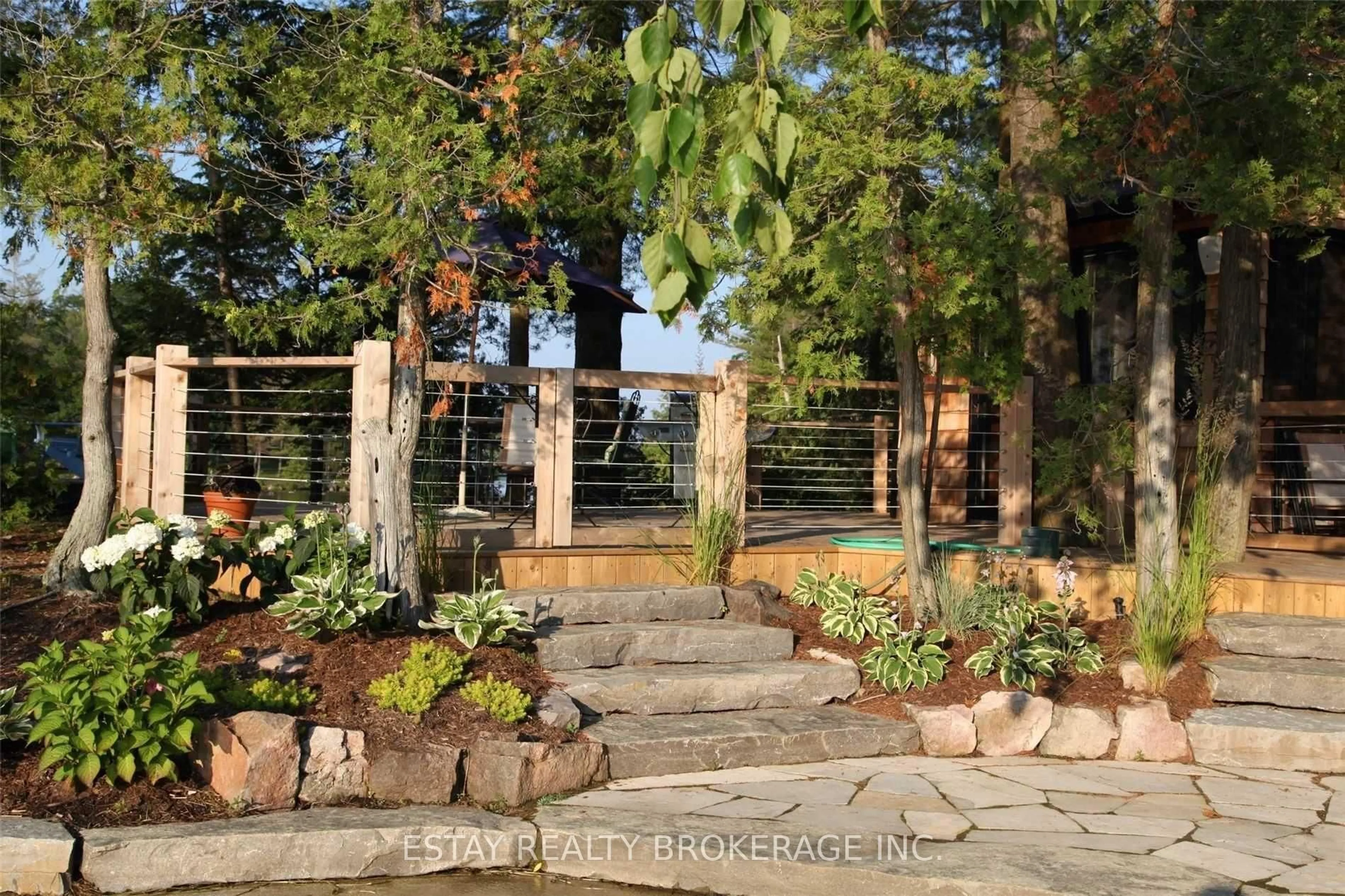 Patio, forest/trees view for 1 Island 60, Lansdowne Ontario K0E 1L0