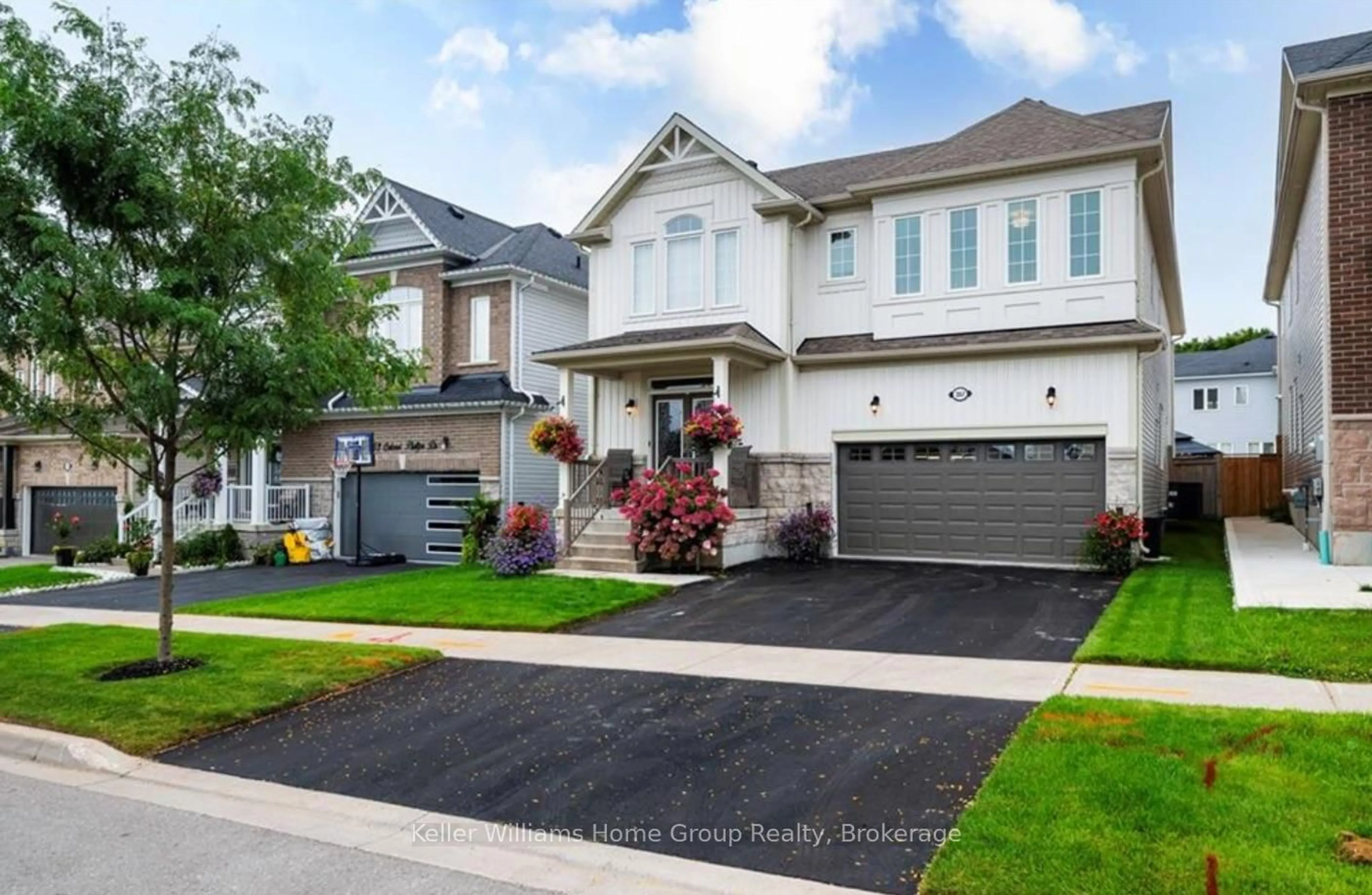 Home with vinyl exterior material, street for 357 Col. Phillips Dr, Shelburne Ontario L9V 3V5