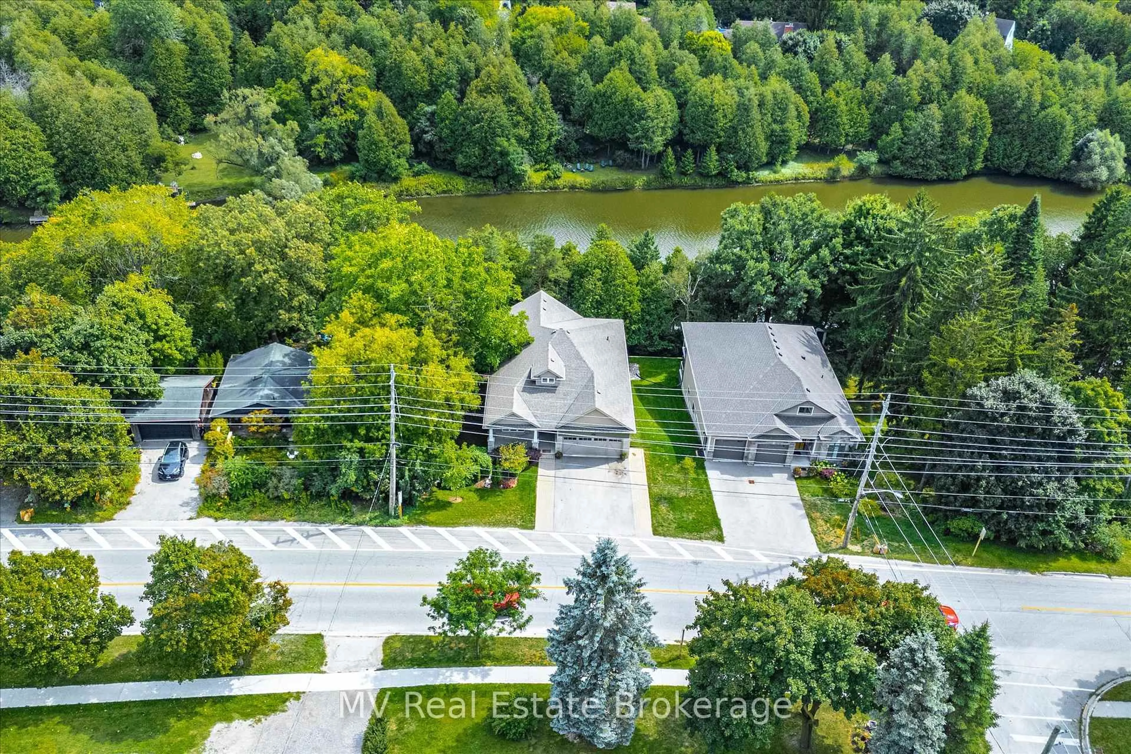 A pic from outside/outdoor area/front of a property/back of a property/a pic from drone, water/lake/river/ocean view for 217B East Mill St, Centre Wellington Ontario N0B 1S0