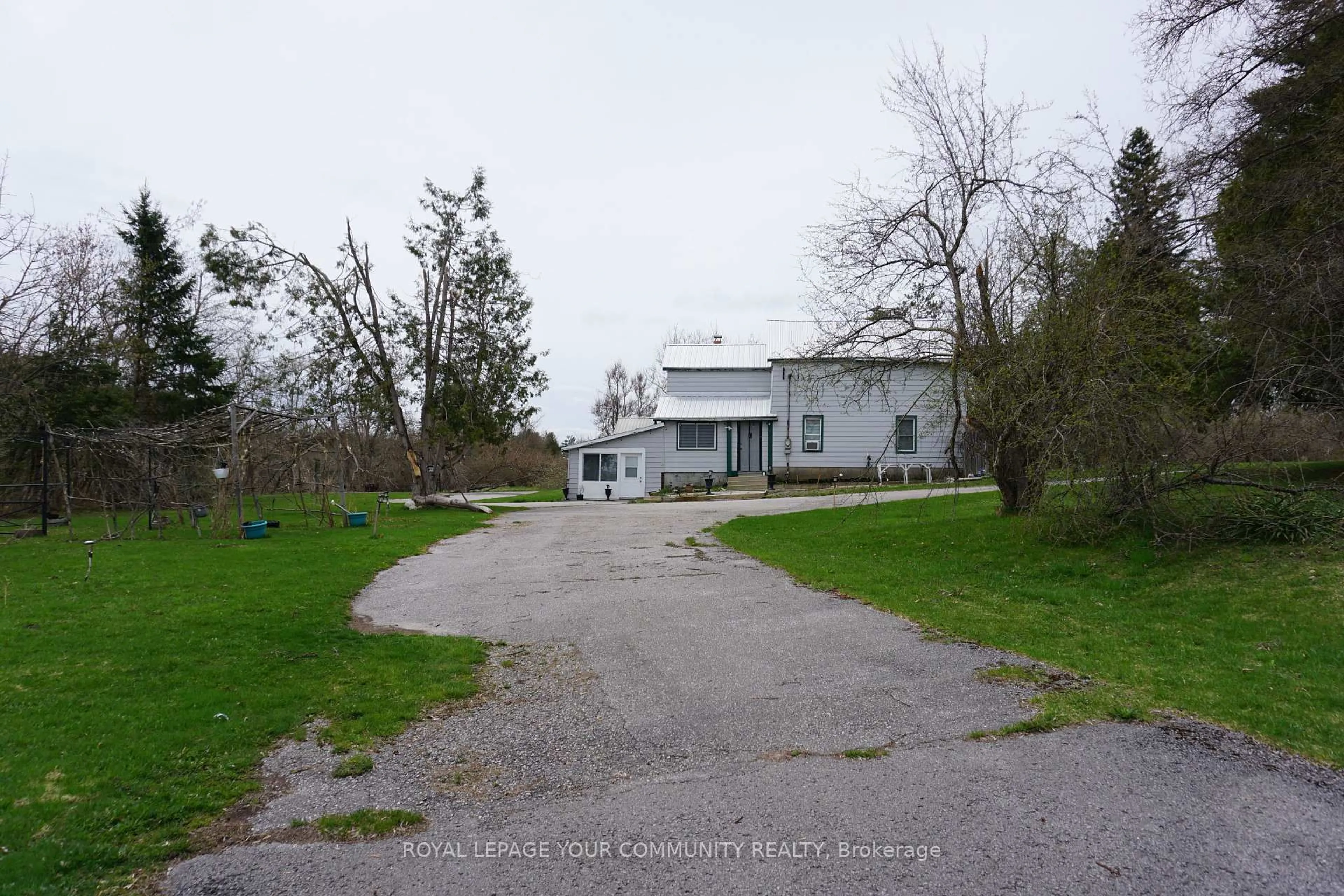 A pic from outside/outdoor area/front of a property/back of a property/a pic from drone, street for 2894 County 48 Rd, Kawartha Lakes Ontario K0M 1K0