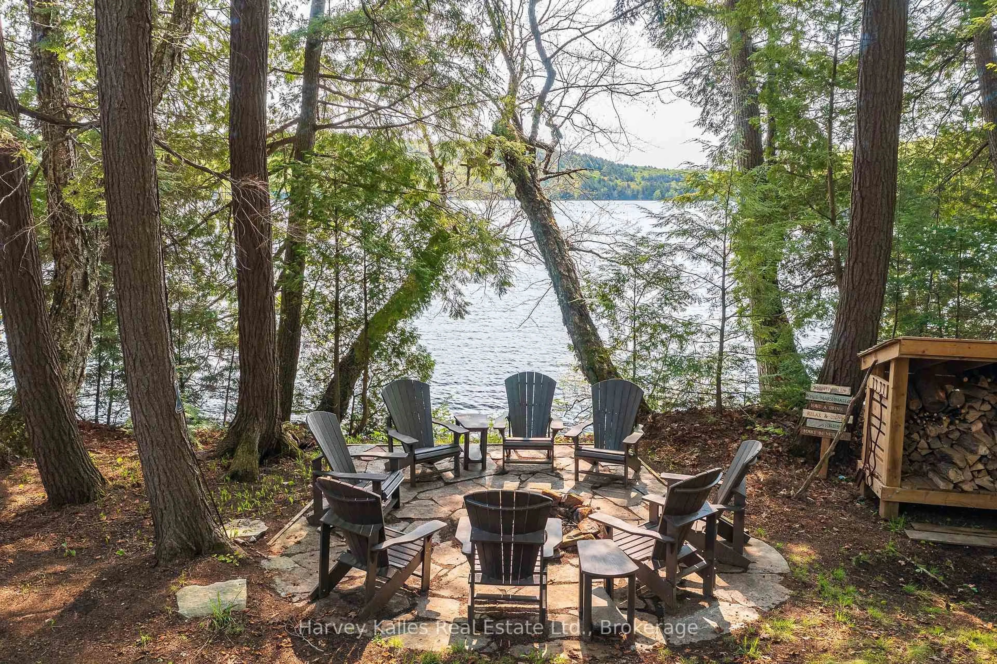 Patio, water/lake/river/ocean view for 1033 Scott Lane, Lake of Bays Ontario P1H 2J6