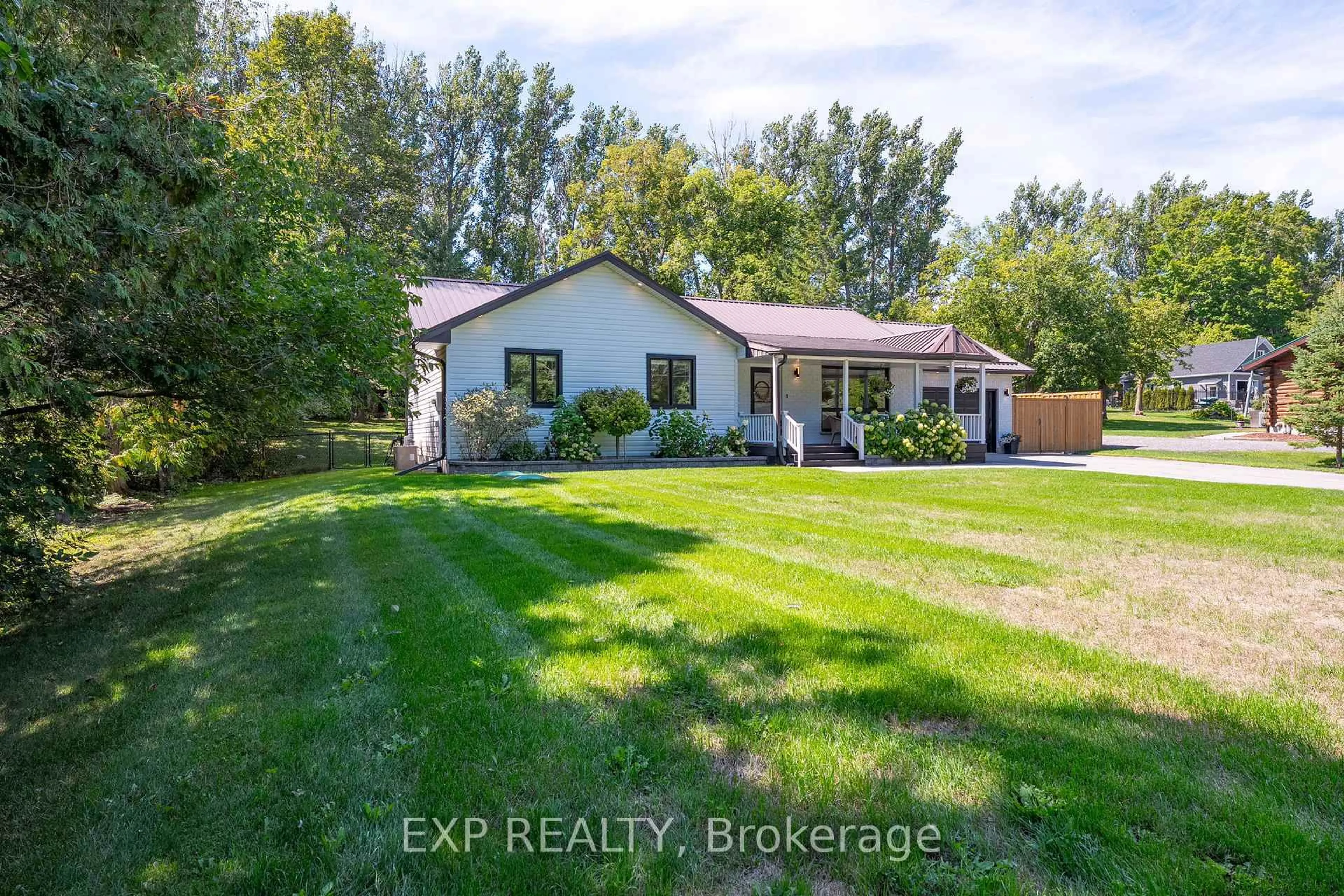A pic from outside/outdoor area/front of a property/back of a property/a pic from drone, water/lake/river/ocean view for 14 Muskie Dr, Kawartha Lakes Ontario K0M 2C0