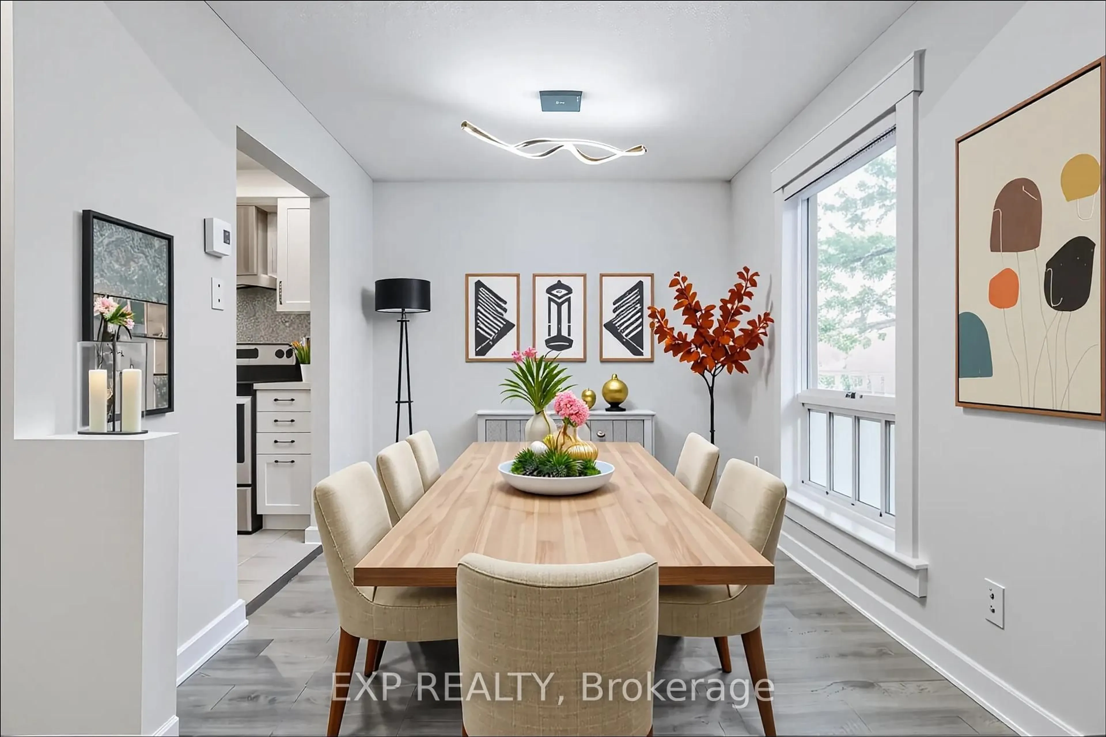 Dining room, ceramic/tile floor for 268 Presland Rd #1, Ottawa Ontario K1K 2B8