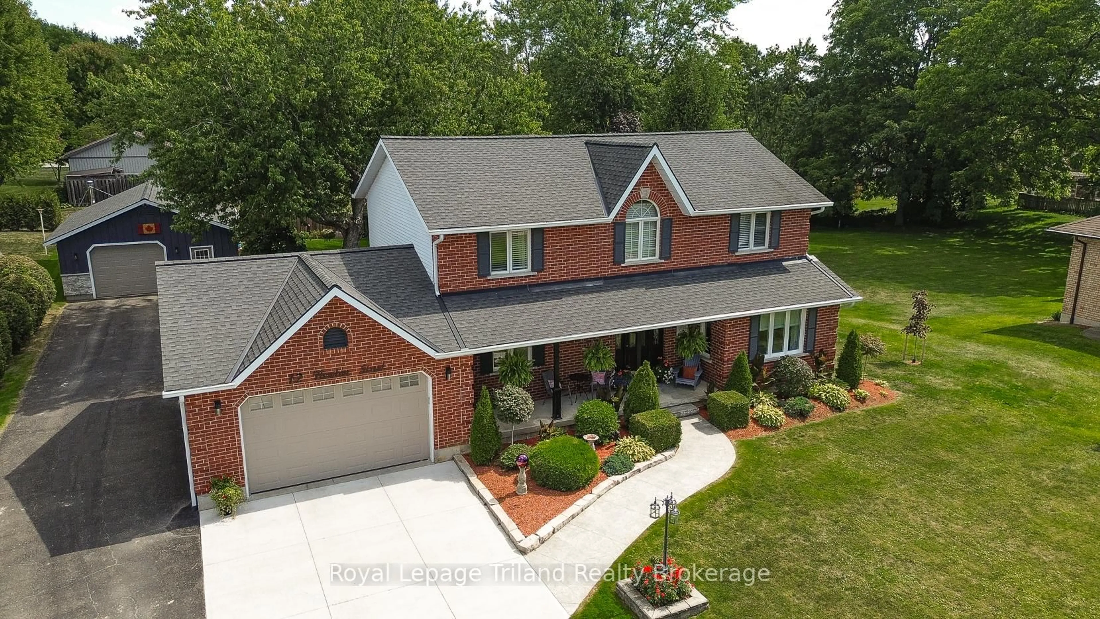 Home with brick exterior material, street for 12 Newton St, Zorra Ontario N5C 3J5