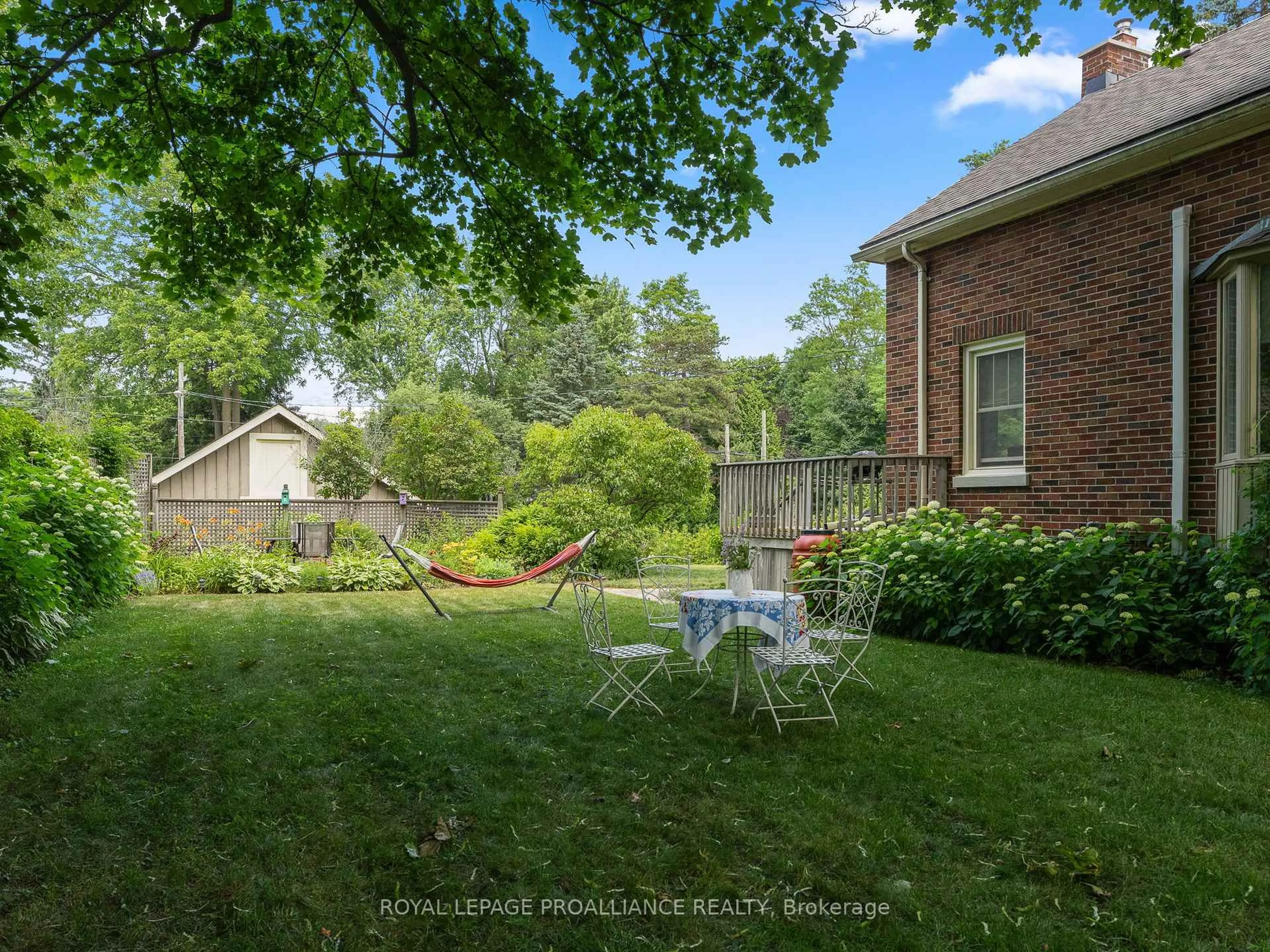 A pic from outside/outdoor area/front of a property/back of a property/a pic from drone, forest/trees view for 130 Bruton St, Port Hope Ontario L1A 1V3