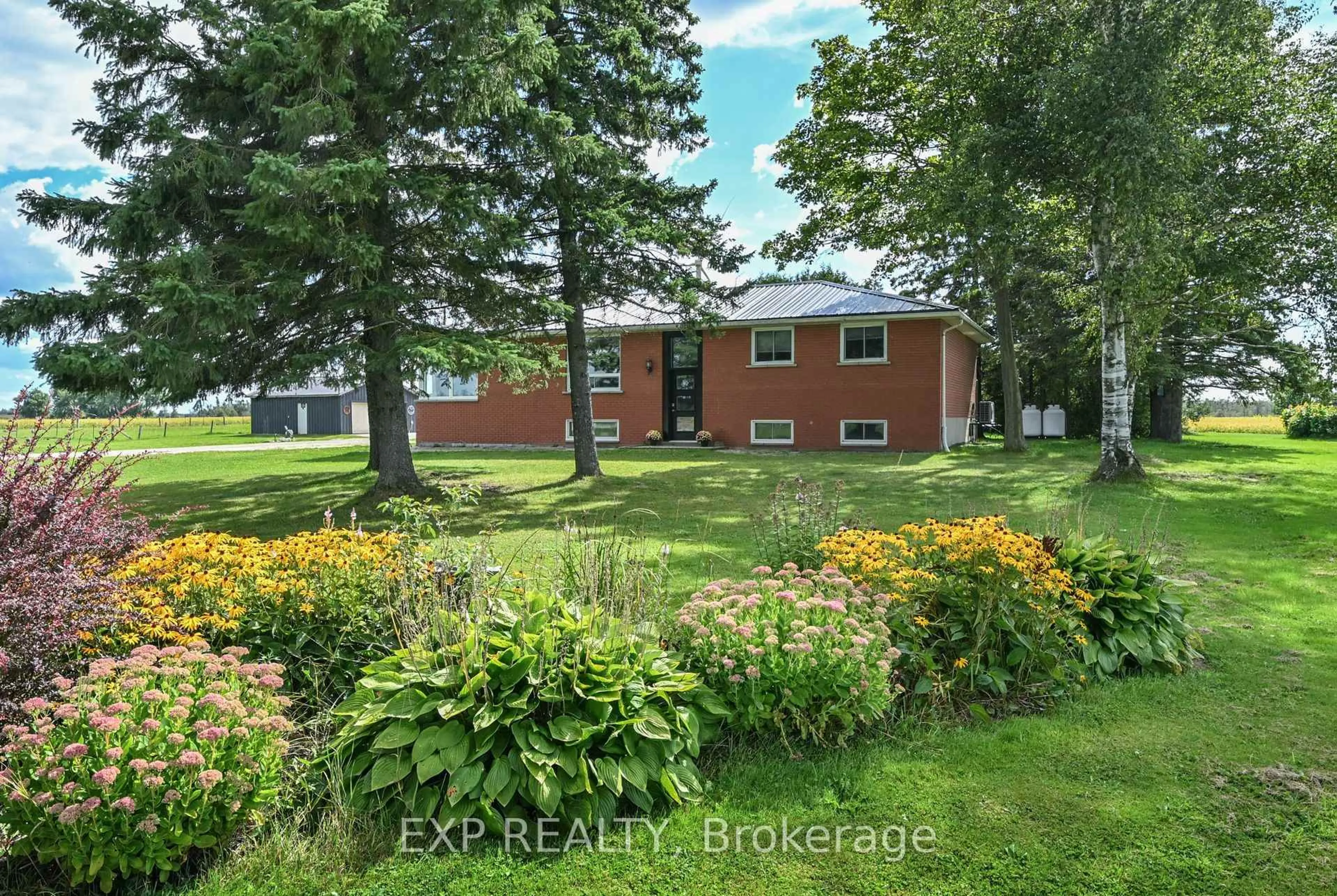 A pic from outside/outdoor area/front of a property/back of a property/a pic from drone, water/lake/river/ocean view for 77384 7th Line, Melancthon Ontario L9V 2B5
