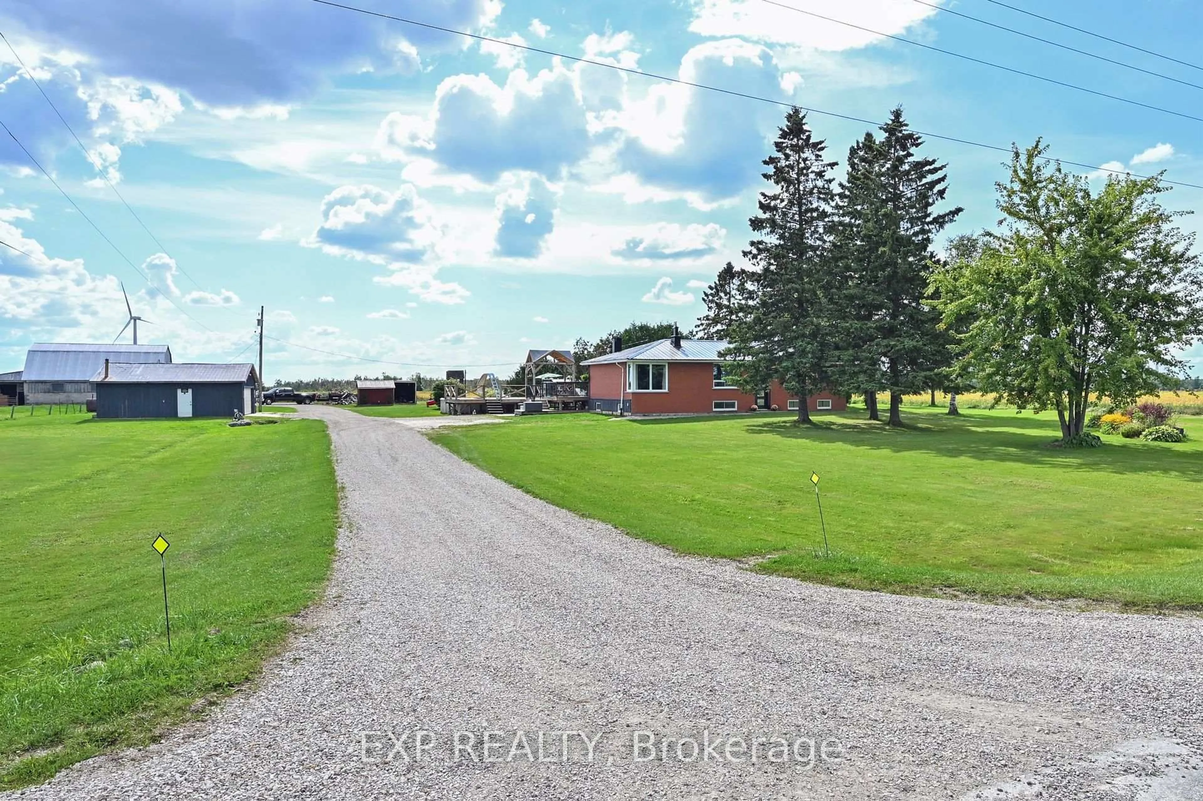 A pic from outside/outdoor area/front of a property/back of a property/a pic from drone, street for 77384 7th Line, Melancthon Ontario L9V 2B5