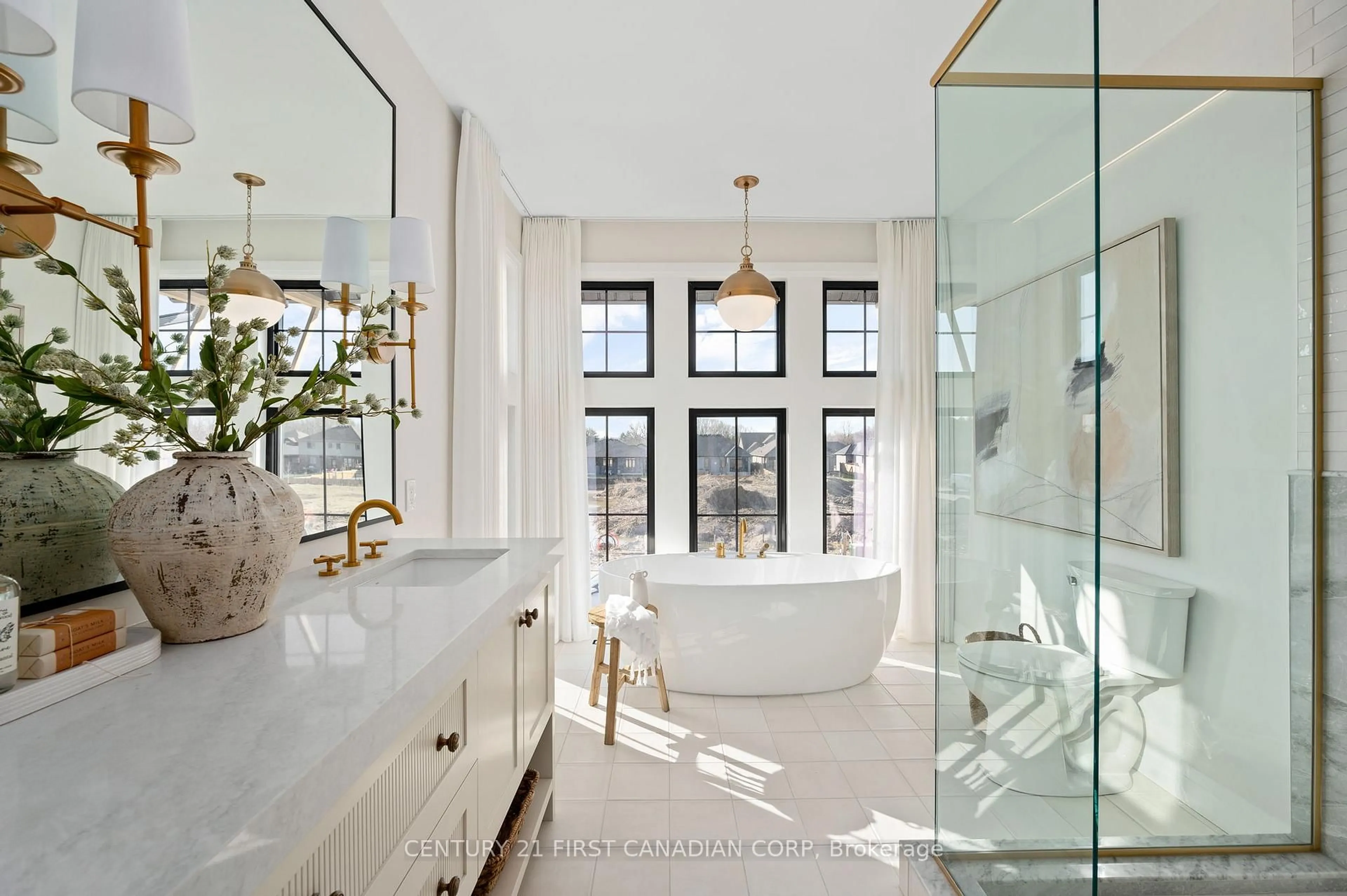 Contemporary bathroom, ceramic/tile floor for Lot 32 White Pine St, London North Ontario N6G 3X9