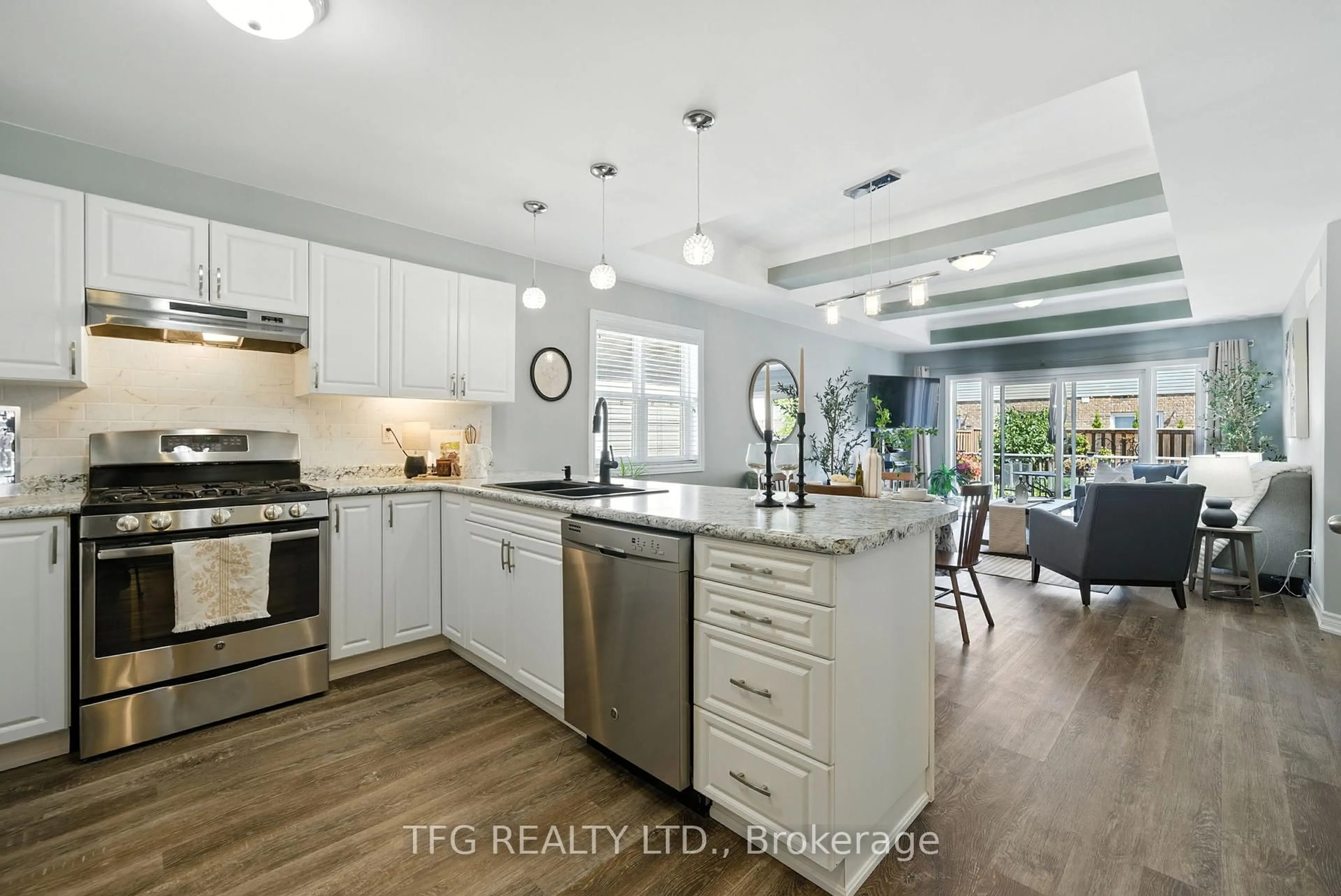 Open concept kitchen, ceramic/tile floor for 292 Rollings St, Cobourg Ontario K9A 0G8