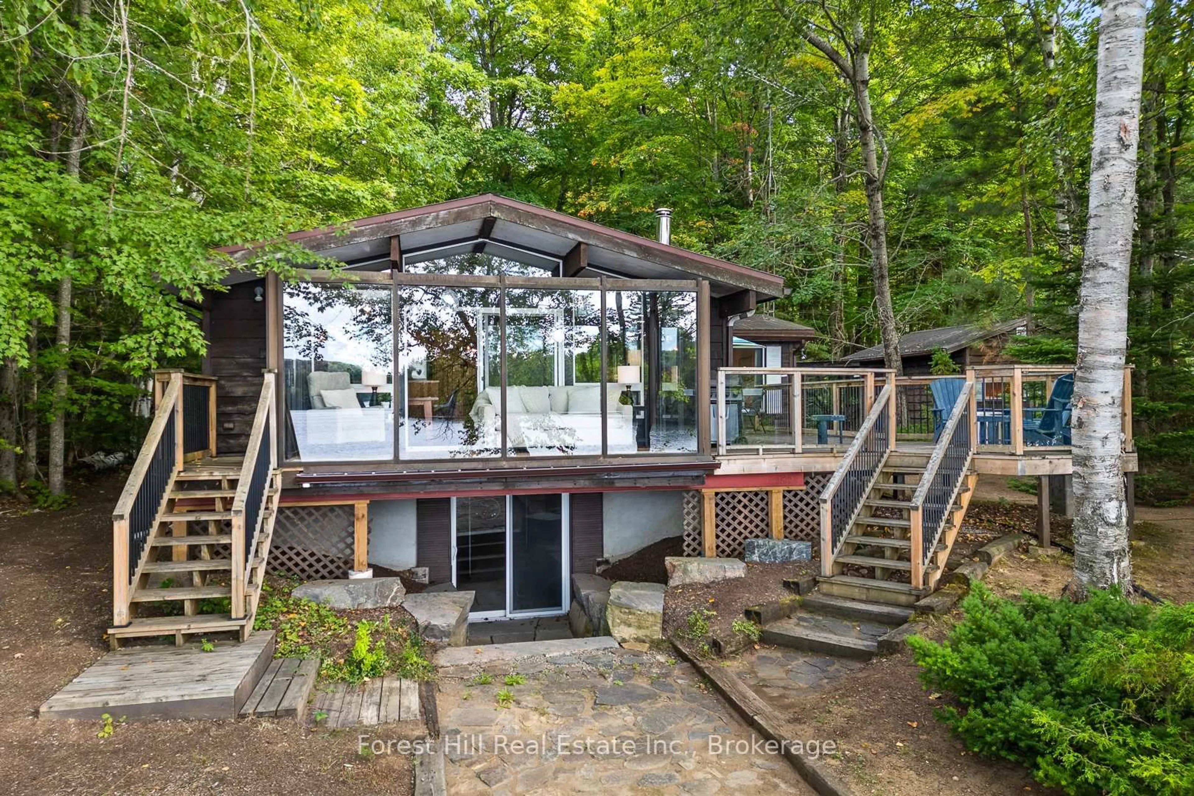 Patio, water/lake/river/ocean view for 3991 Kawagama Lake Rd, Algonquin Highlands Ontario P0A 1E0