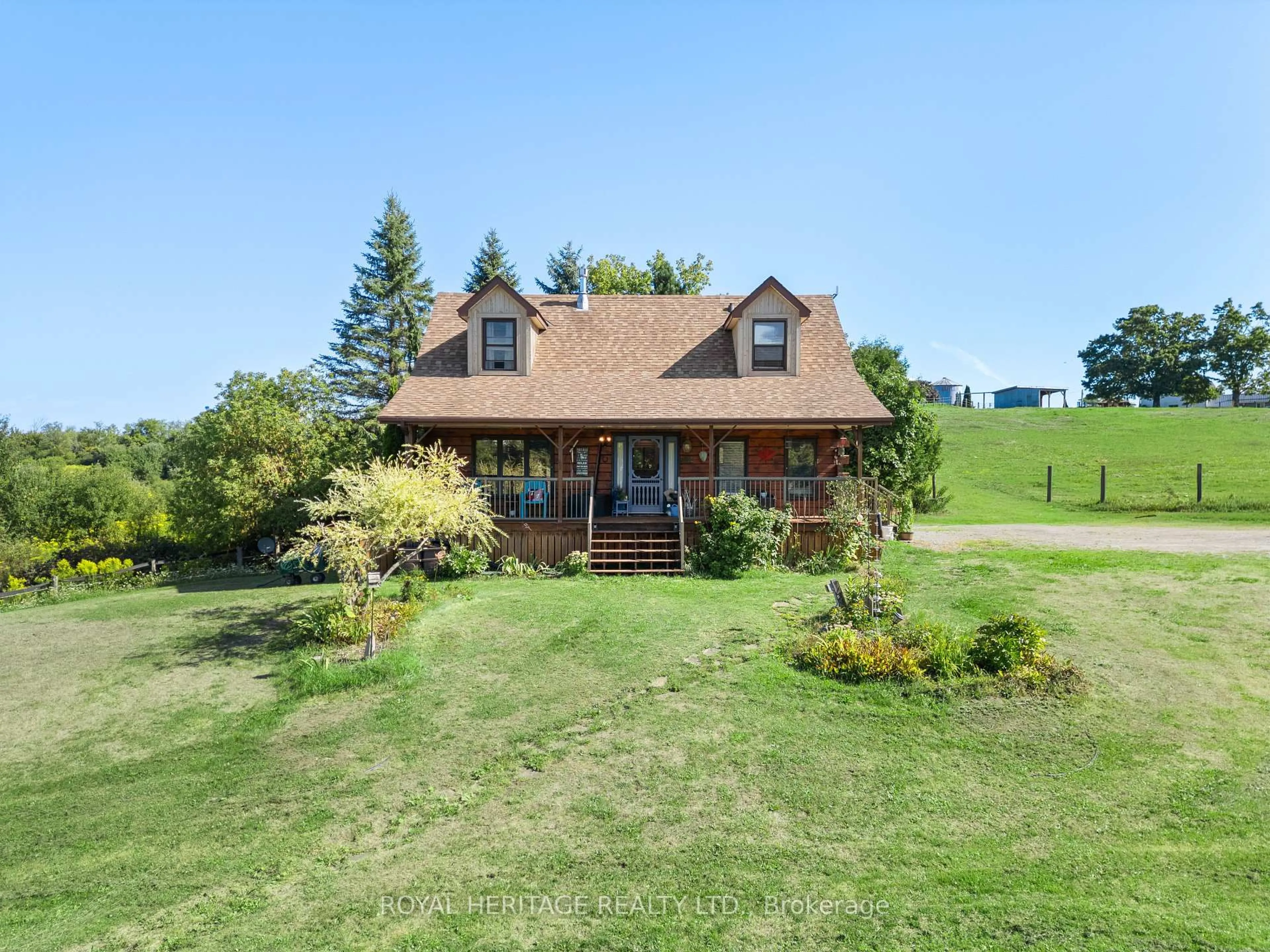 A pic from outside/outdoor area/front of a property/back of a property/a pic from drone, water/lake/river/ocean view for 713 Cottingham Rd, Kawartha Lakes Ontario K0L 2W0