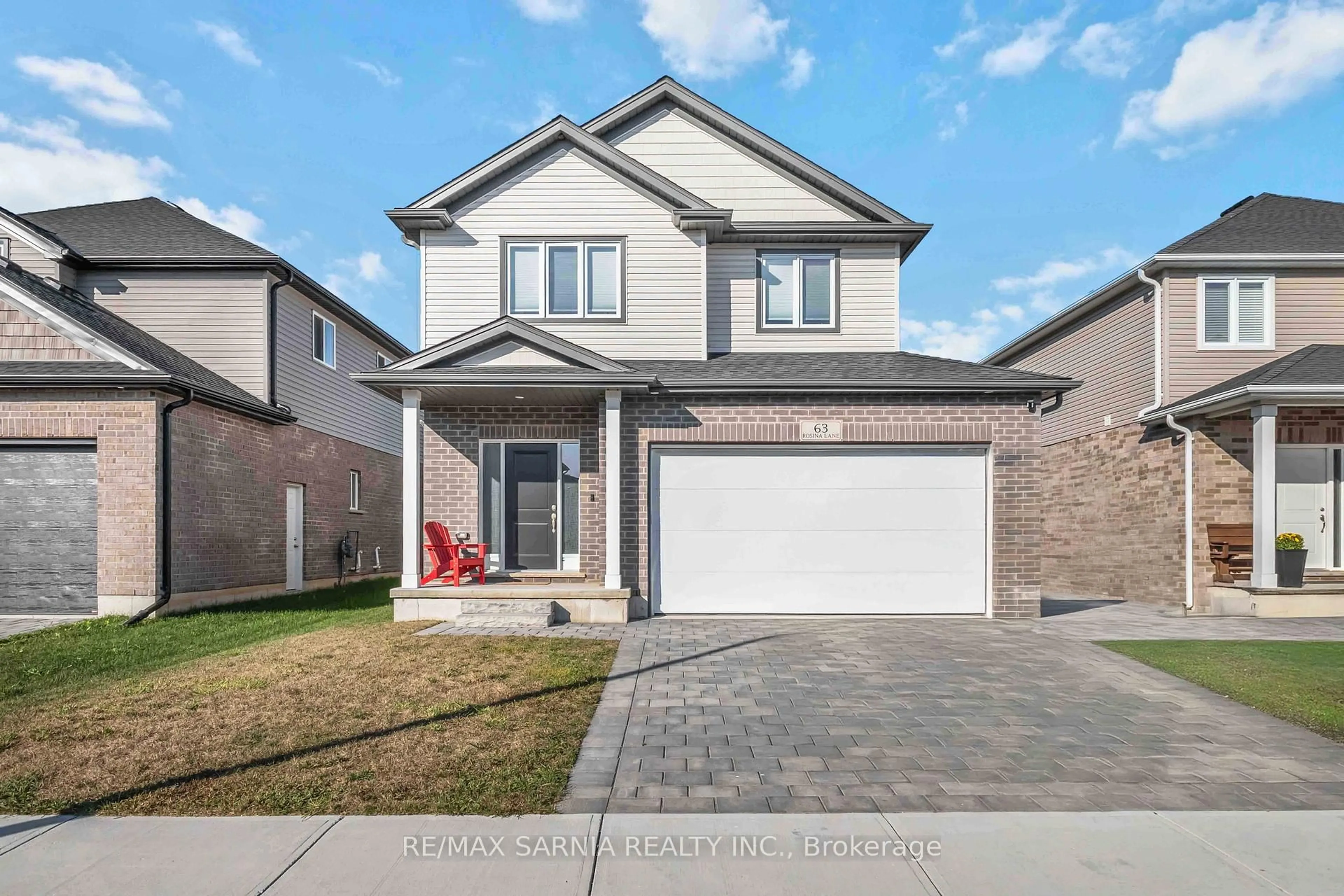 Home with brick exterior material, street for 63 Rosina Lane, Zorra Ontario N0M 2M0
