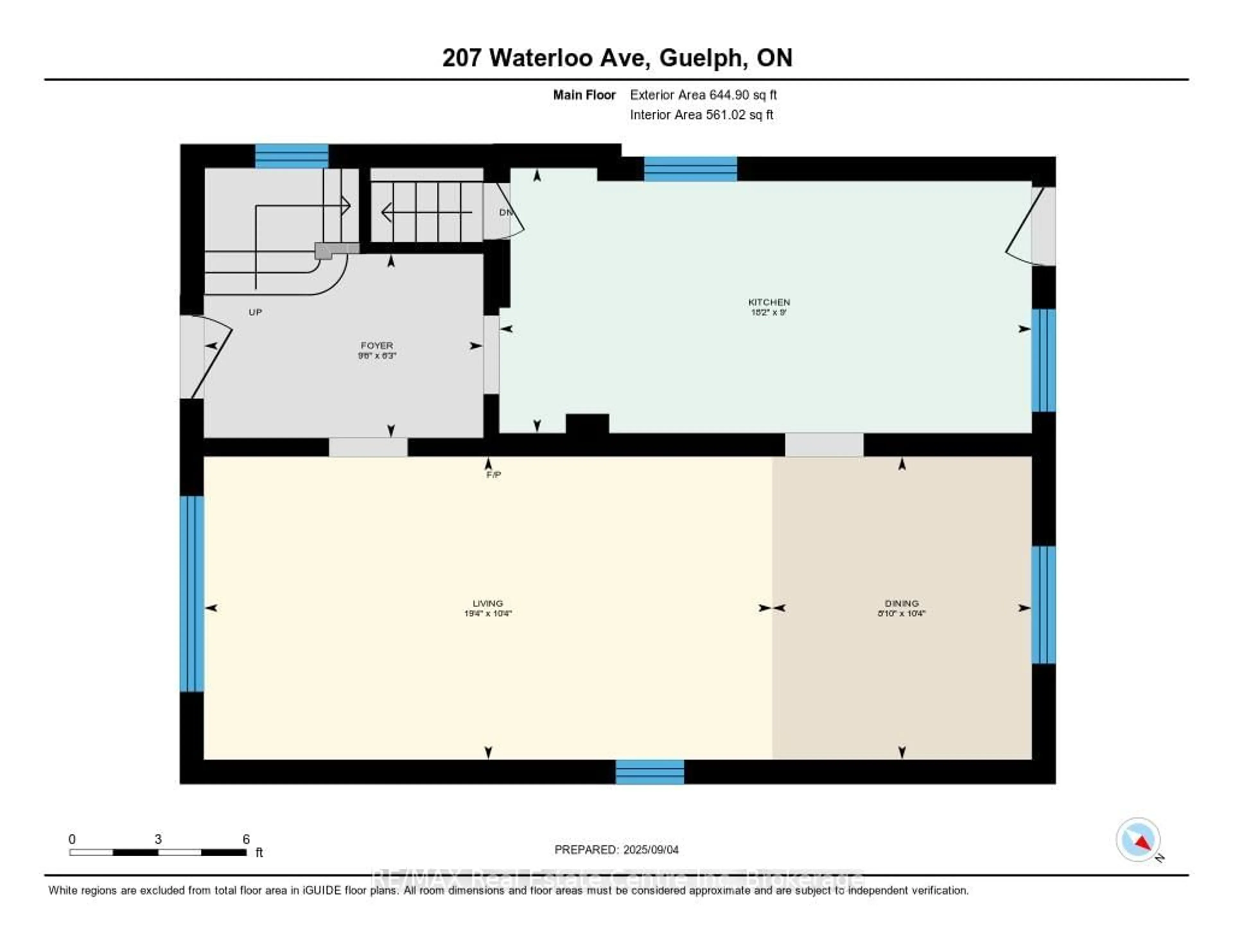 Floor plan for 207 Waterloo Ave, Guelph Ontario N1H 3J4