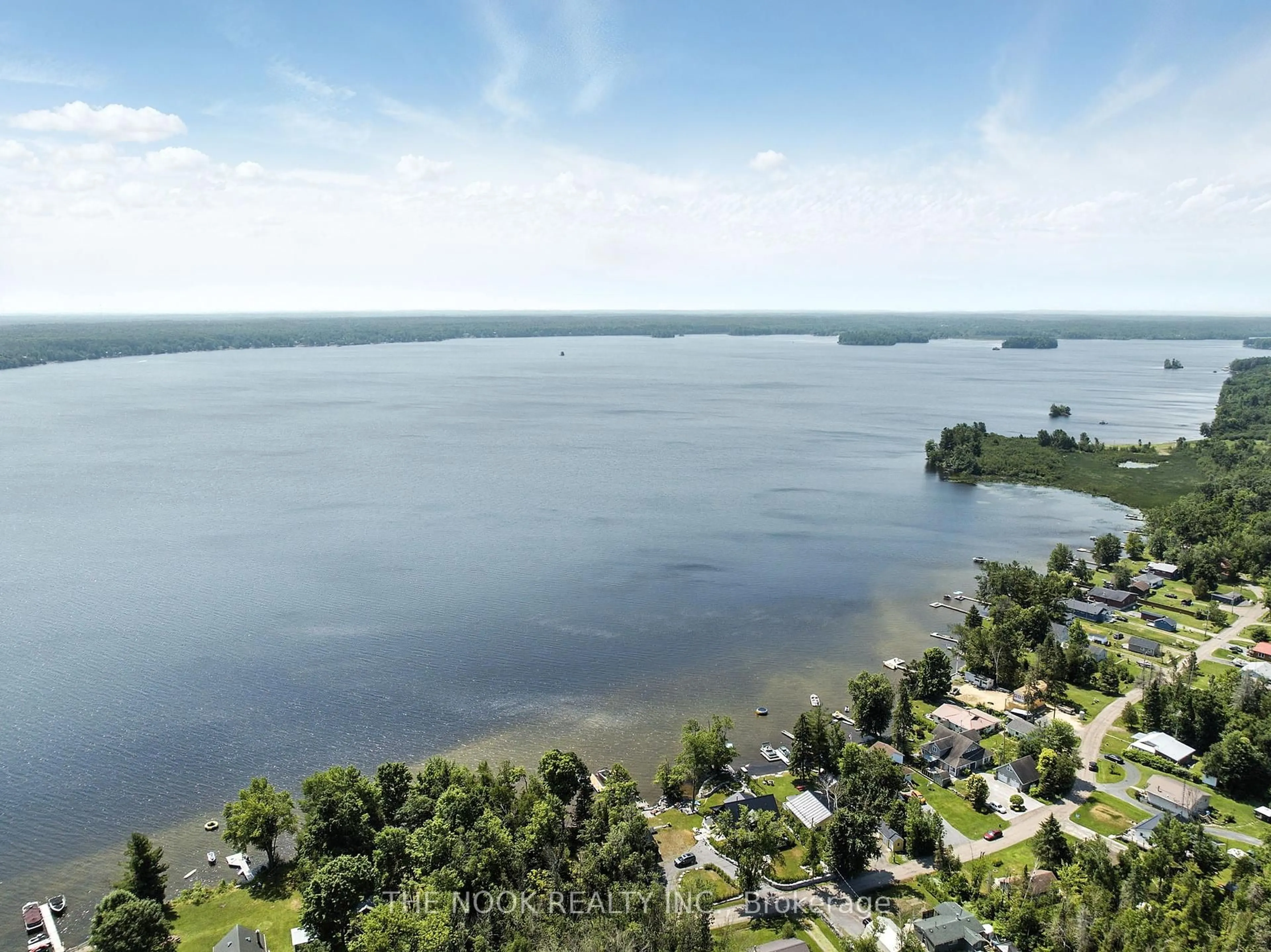 A pic from outside/outdoor area/front of a property/back of a property/a pic from drone, water/lake/river/ocean view for 104 Peepy Horn Rd, Limoges Ontario K0K 2M0