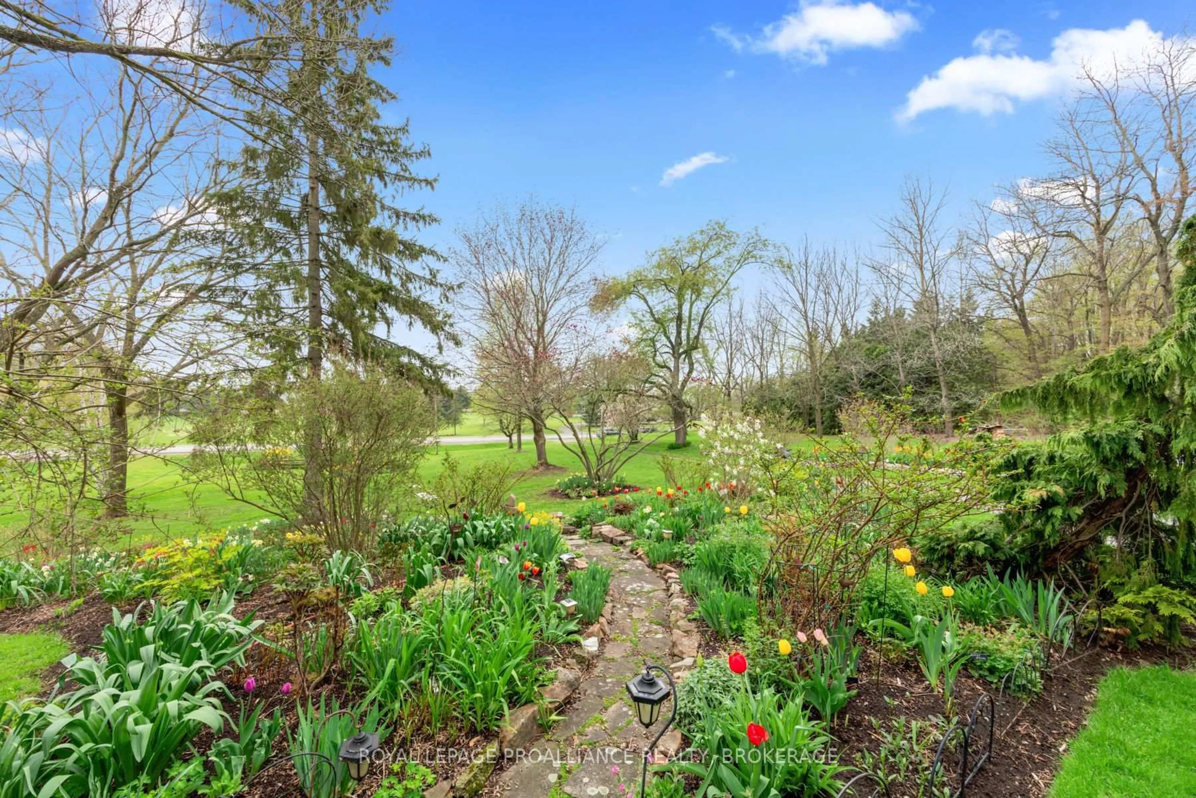 A pic from outside/outdoor area/front of a property/back of a property/a pic from drone, forest/trees view for 2078 Sunbury Rd, Inverary Ontario K0H 1X0
