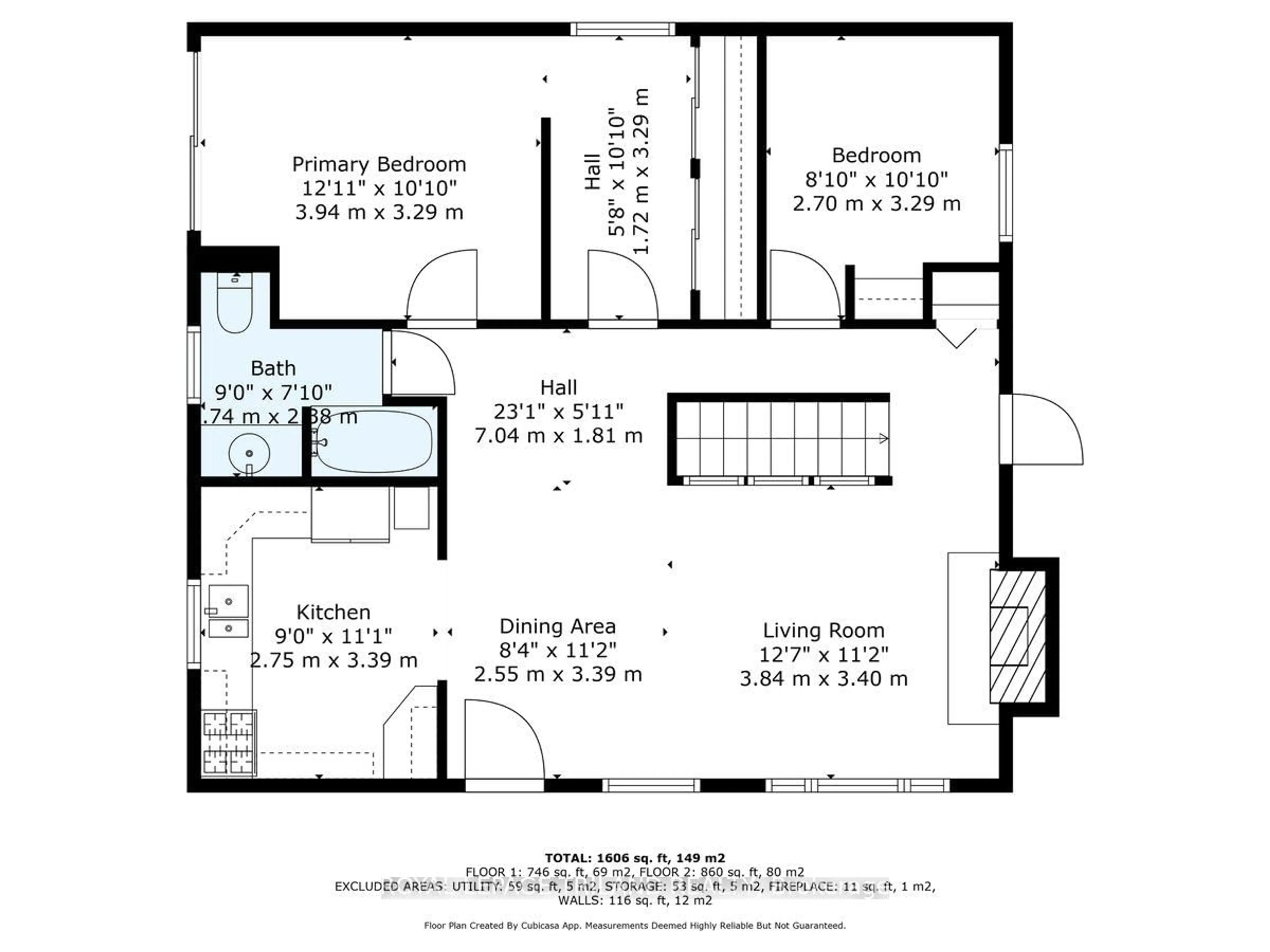 Floor plan for 20 ARGYLE St, Southwest Middlesex Ontario N0L 1A0