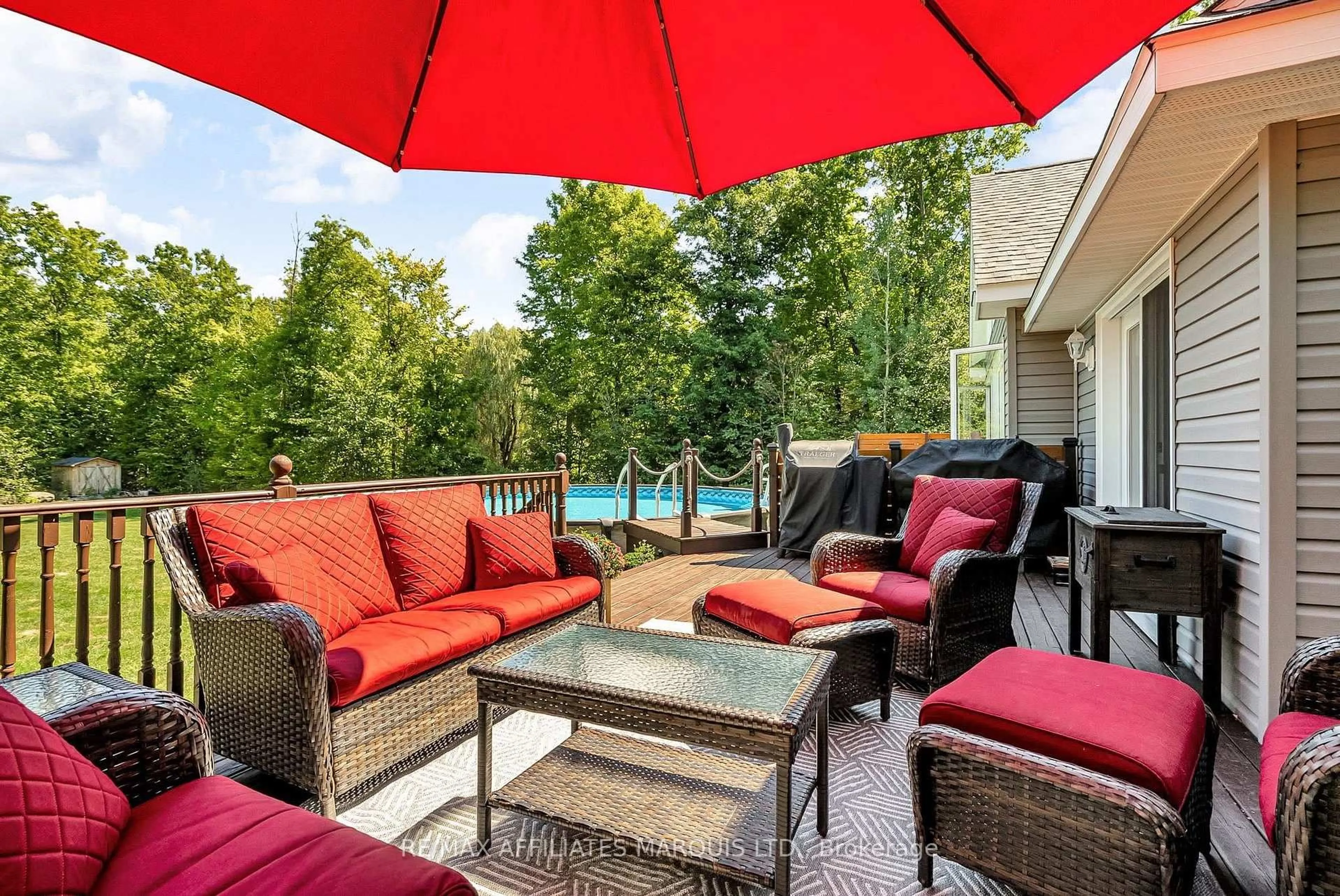Patio, water/lake/river/ocean view for 4863 Delaney Rd, South Stormont Ontario K0C 1S0
