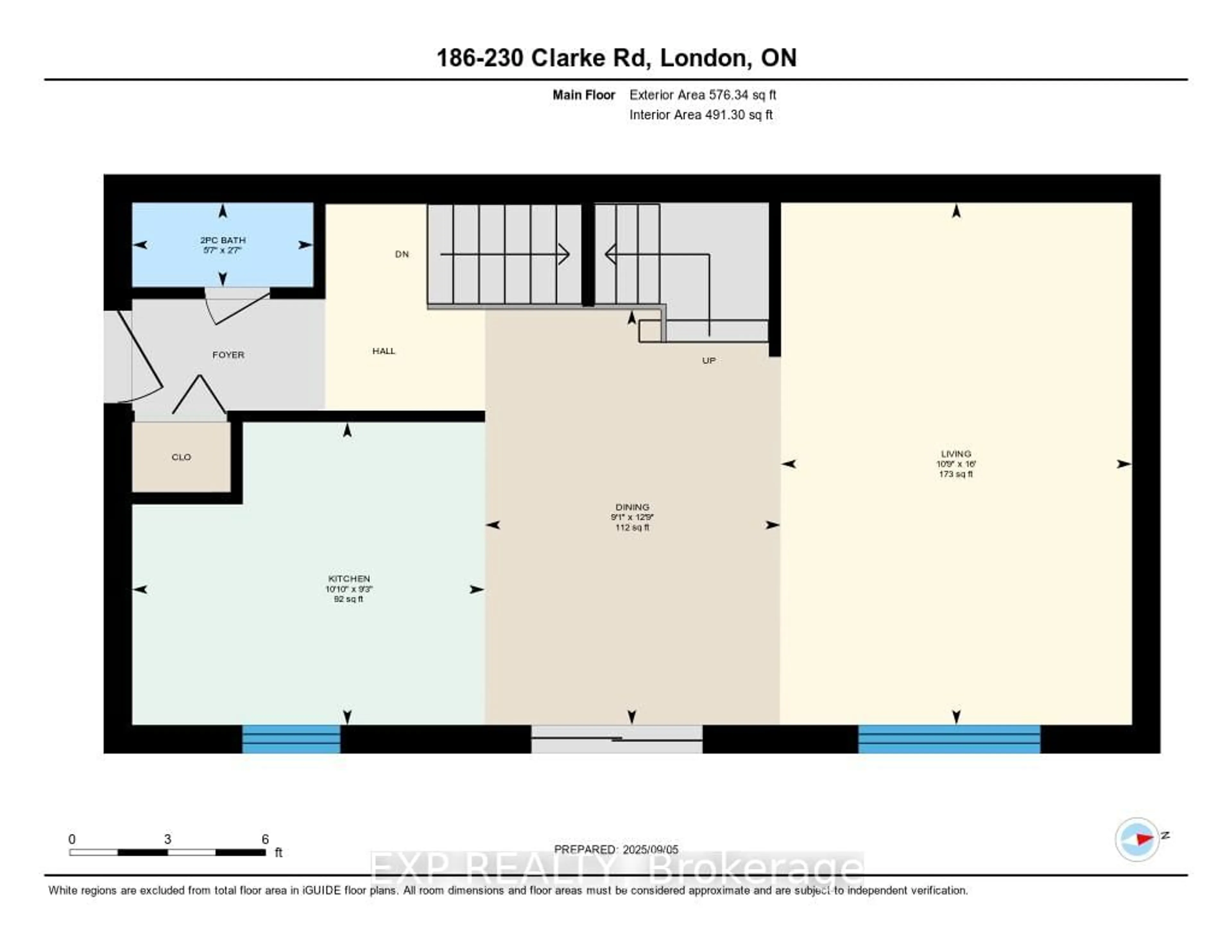 Floor plan for 230 Clarke Rd #186, London East Ontario N5W 5P8