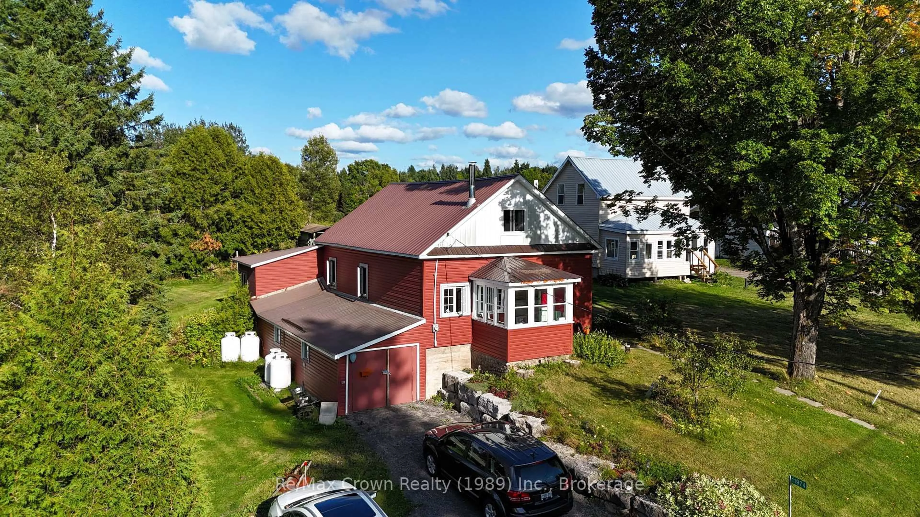 A pic from outside/outdoor area/front of a property/back of a property/a pic from drone, unknown for 11974 Highway 522 Highway, Parry Sound Remote Area Ontario P0H 1S0