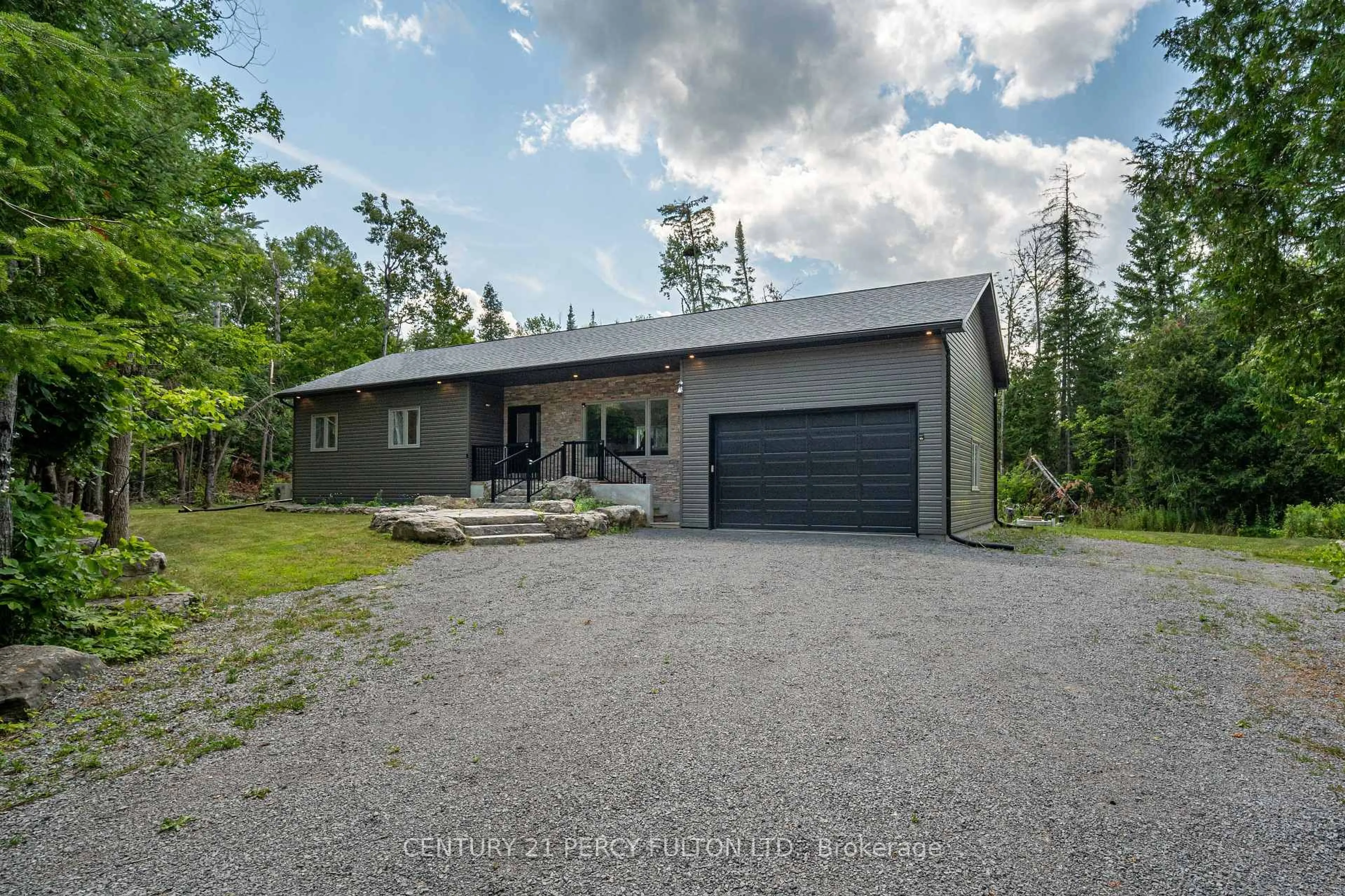 A pic from outside/outdoor area/front of a property/back of a property/a pic from drone, street for 2196 Mccrackens Ldg Rd, Douro-Dummer Ontario K0L 2H0