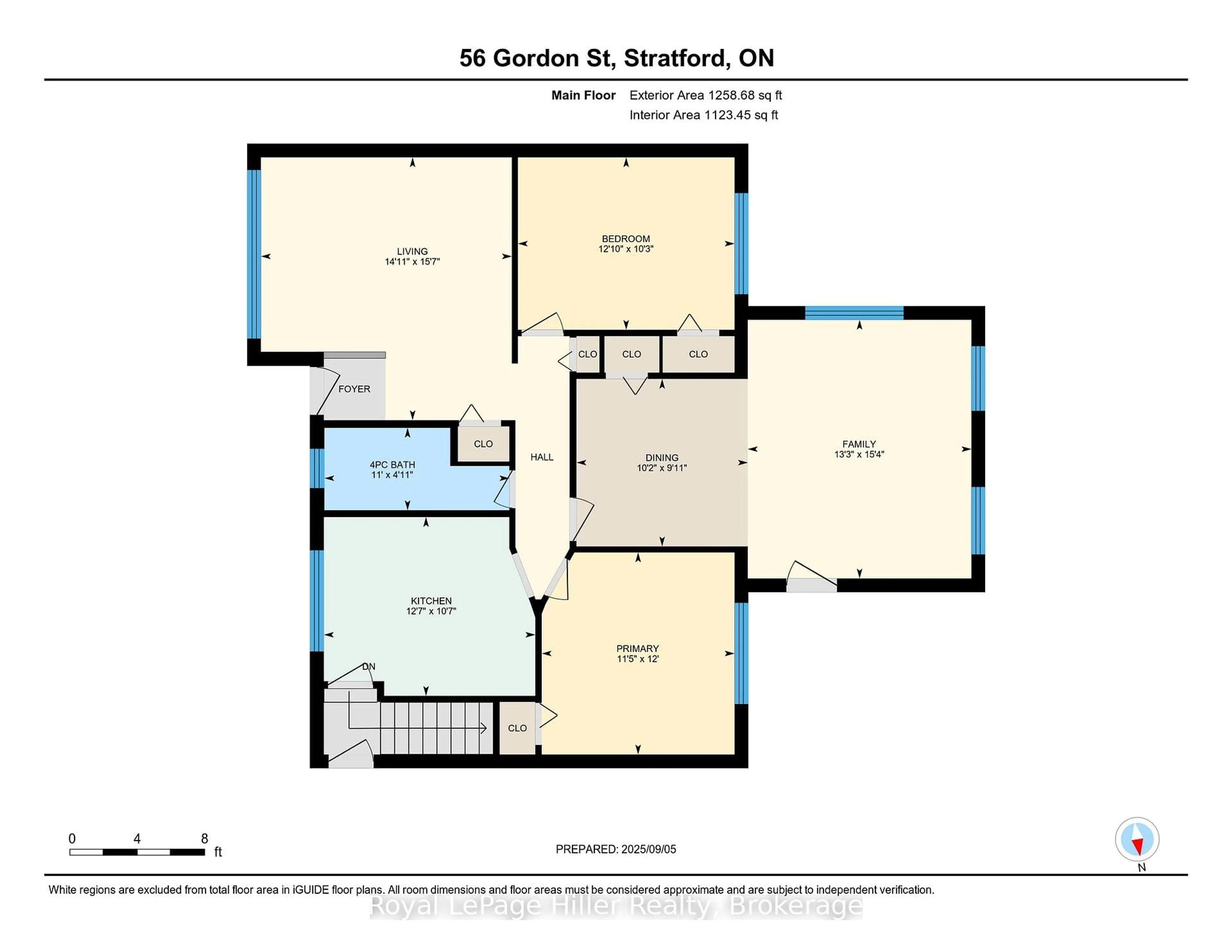 Floor plan for 56 Gordon St, Stratford Ontario N5A 4W3