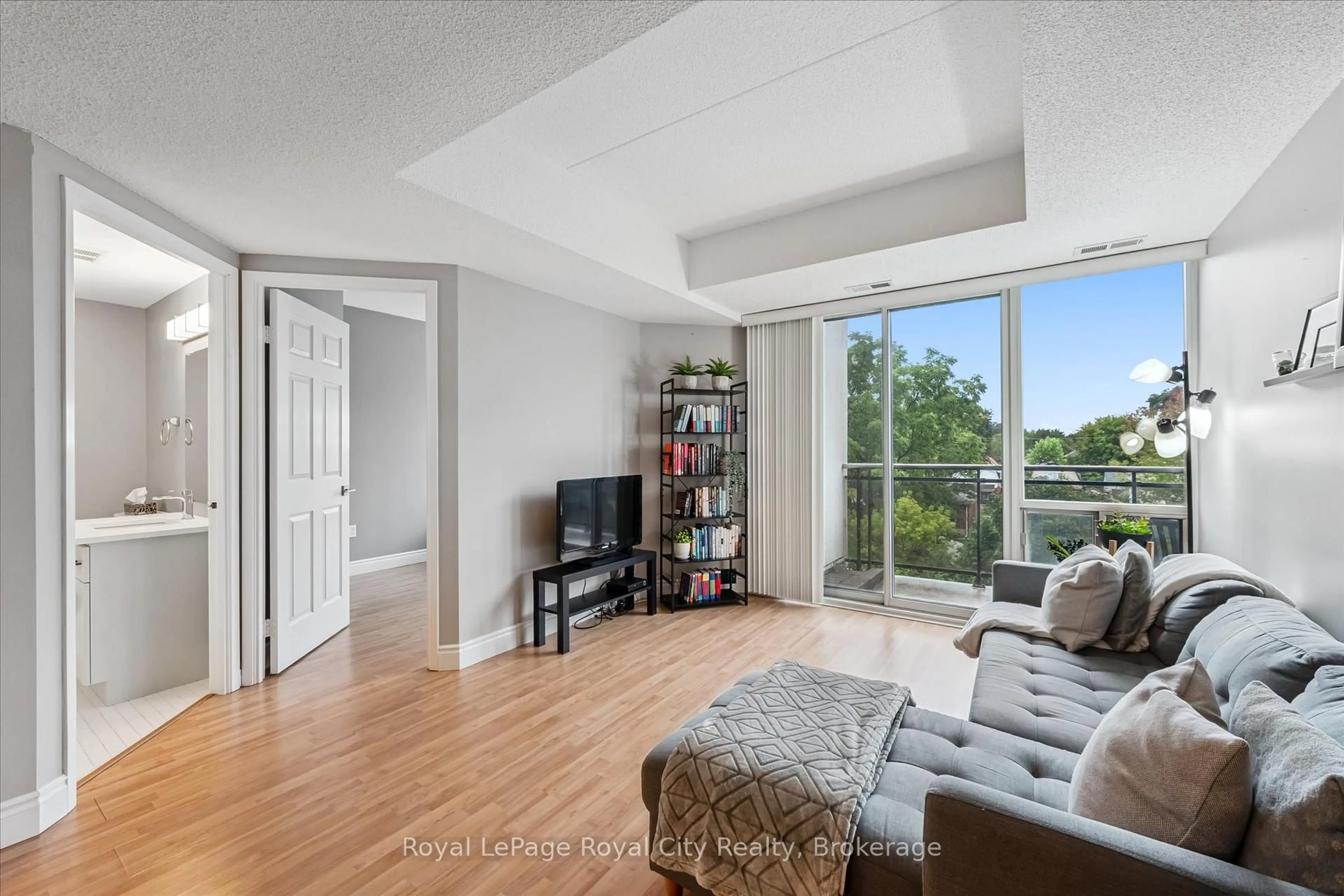 Living room with furniture, unknown for 105 Bagot St #403, Guelph Ontario N1H 8H4